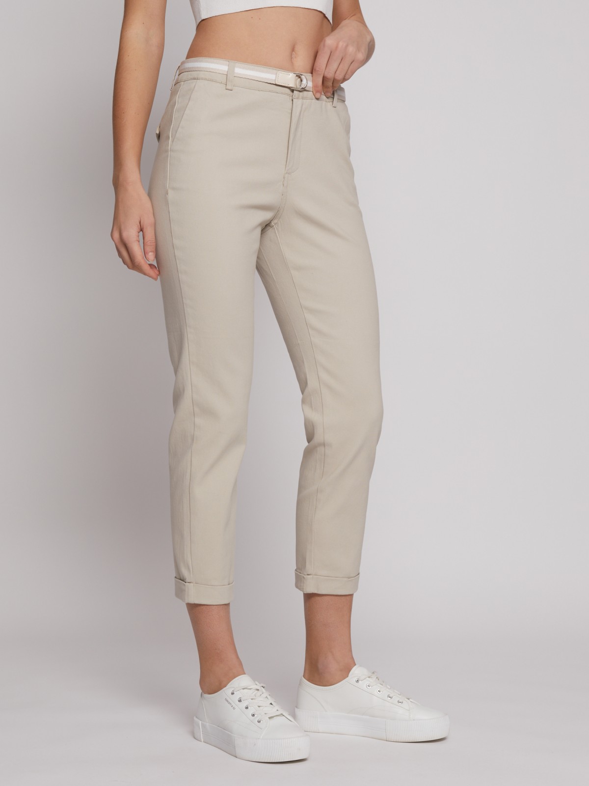 Брюки-чинос с ремнём