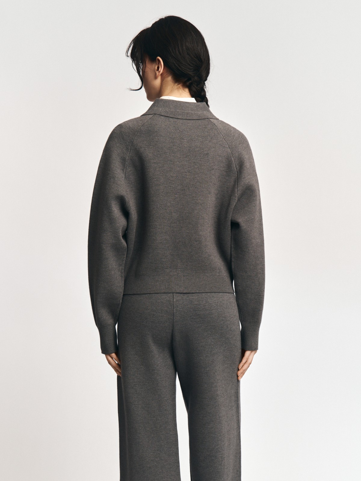 Трикотажный кардиган на молнии