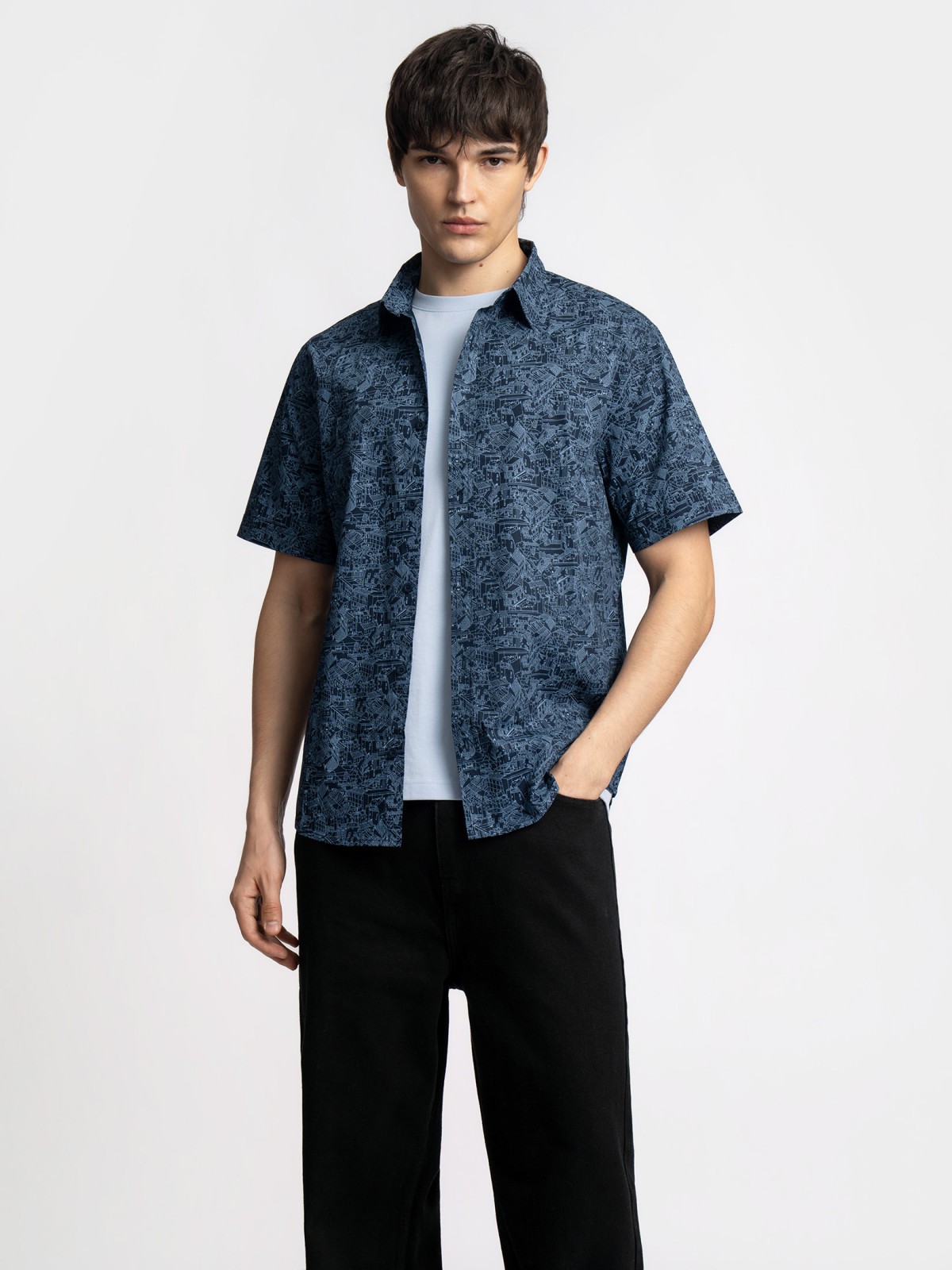 Рубашка с  короткими рукавами