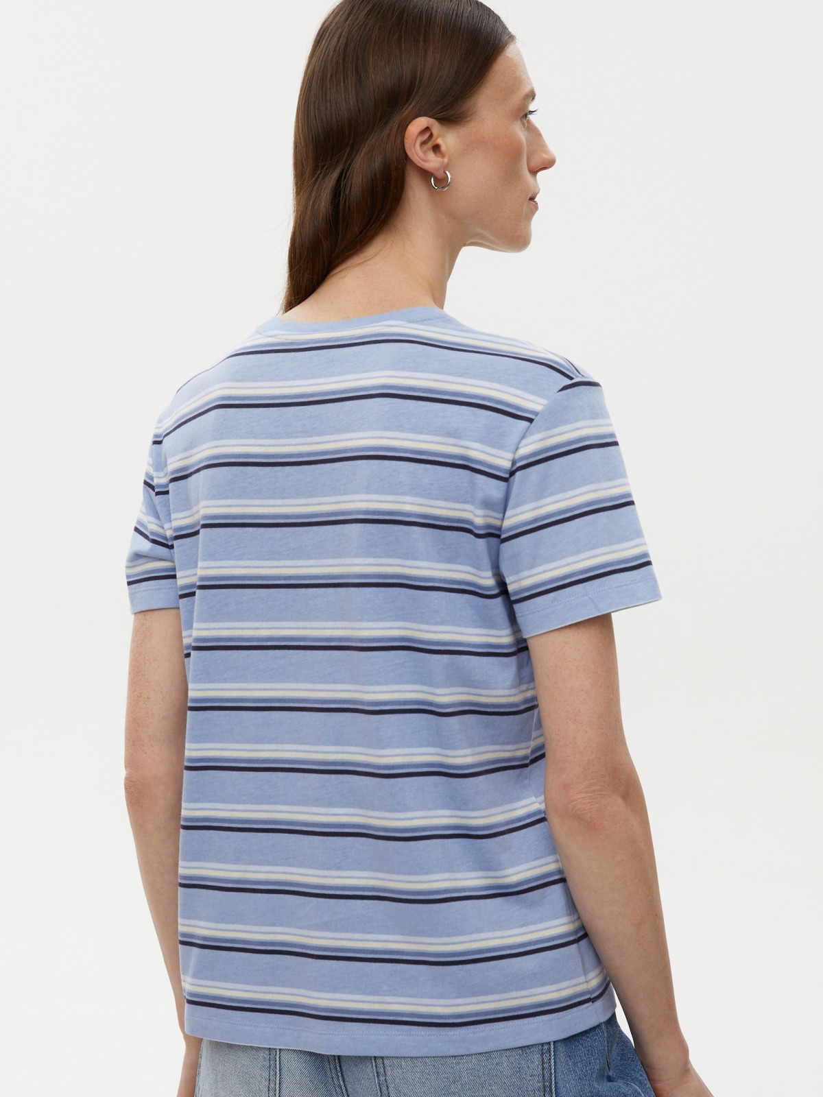 Футболка из хлопка в полоску