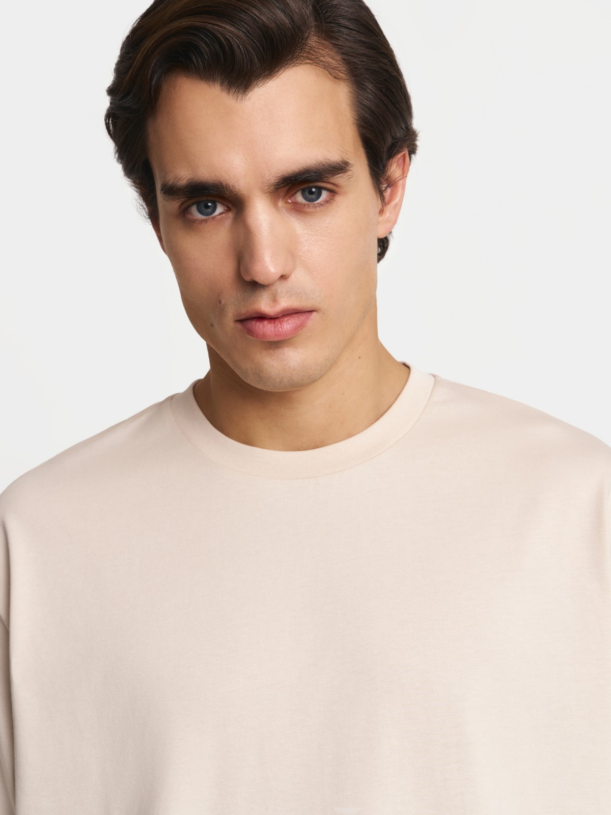 Футболка оверсайз из хлопка с коротким рукавом