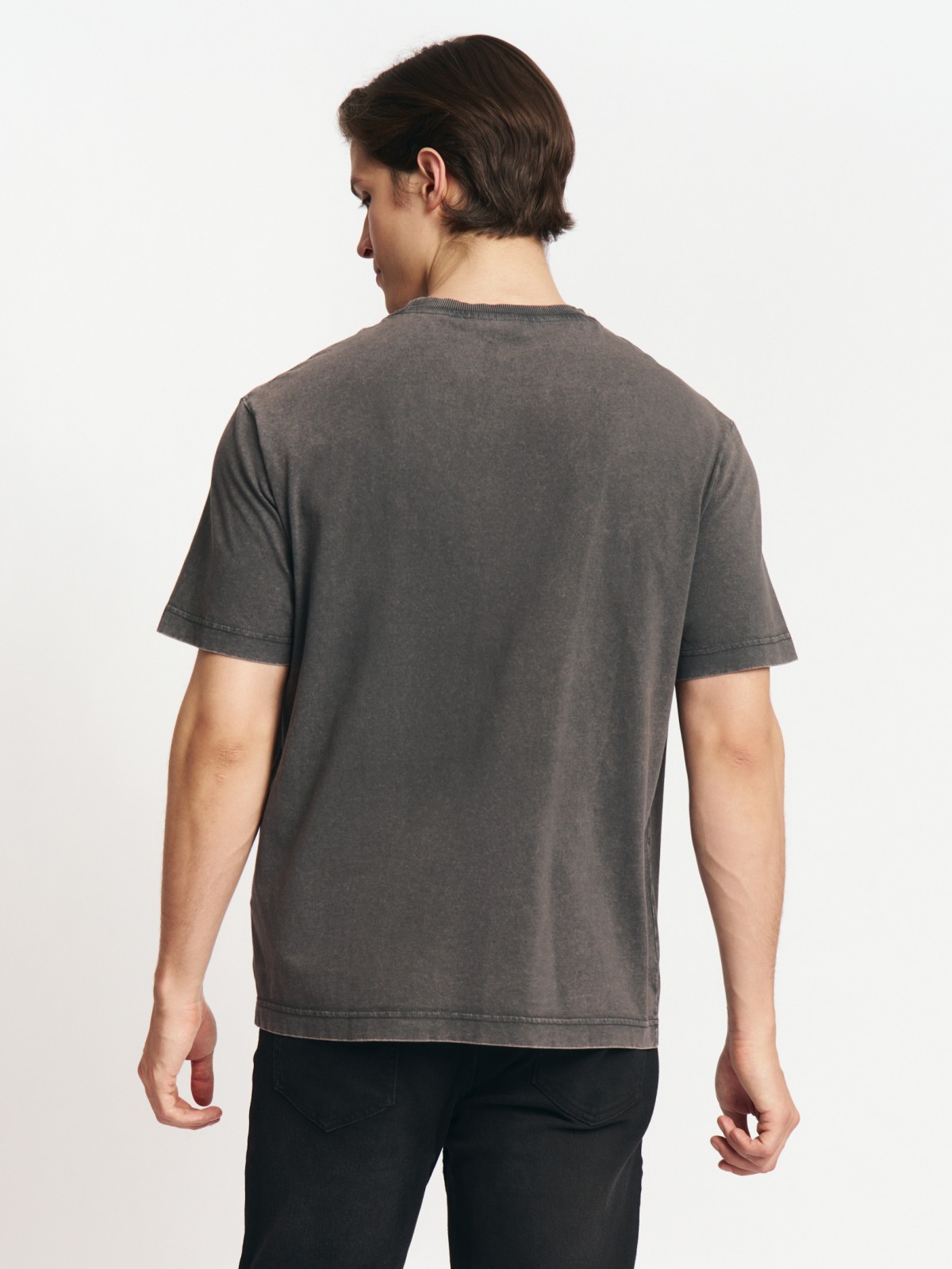 Футболка из хлопка с принтом