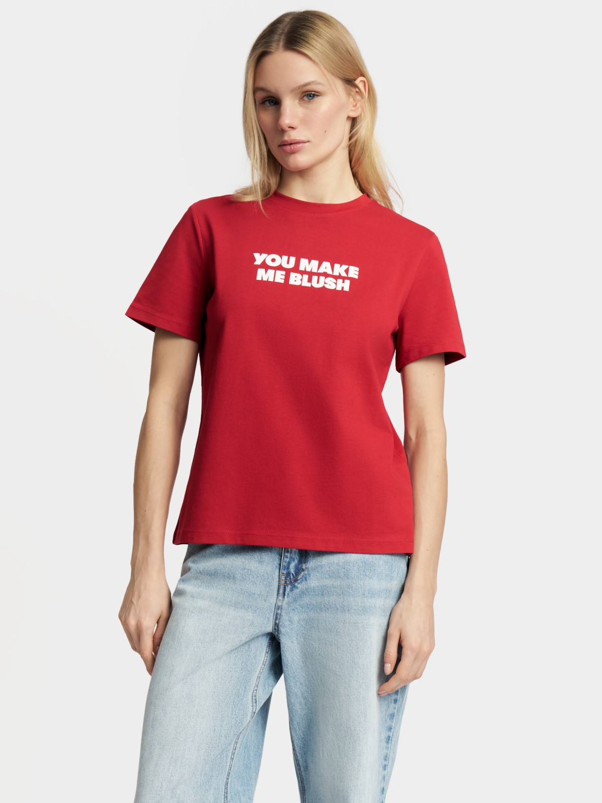 Футболка из хлопка с надписью