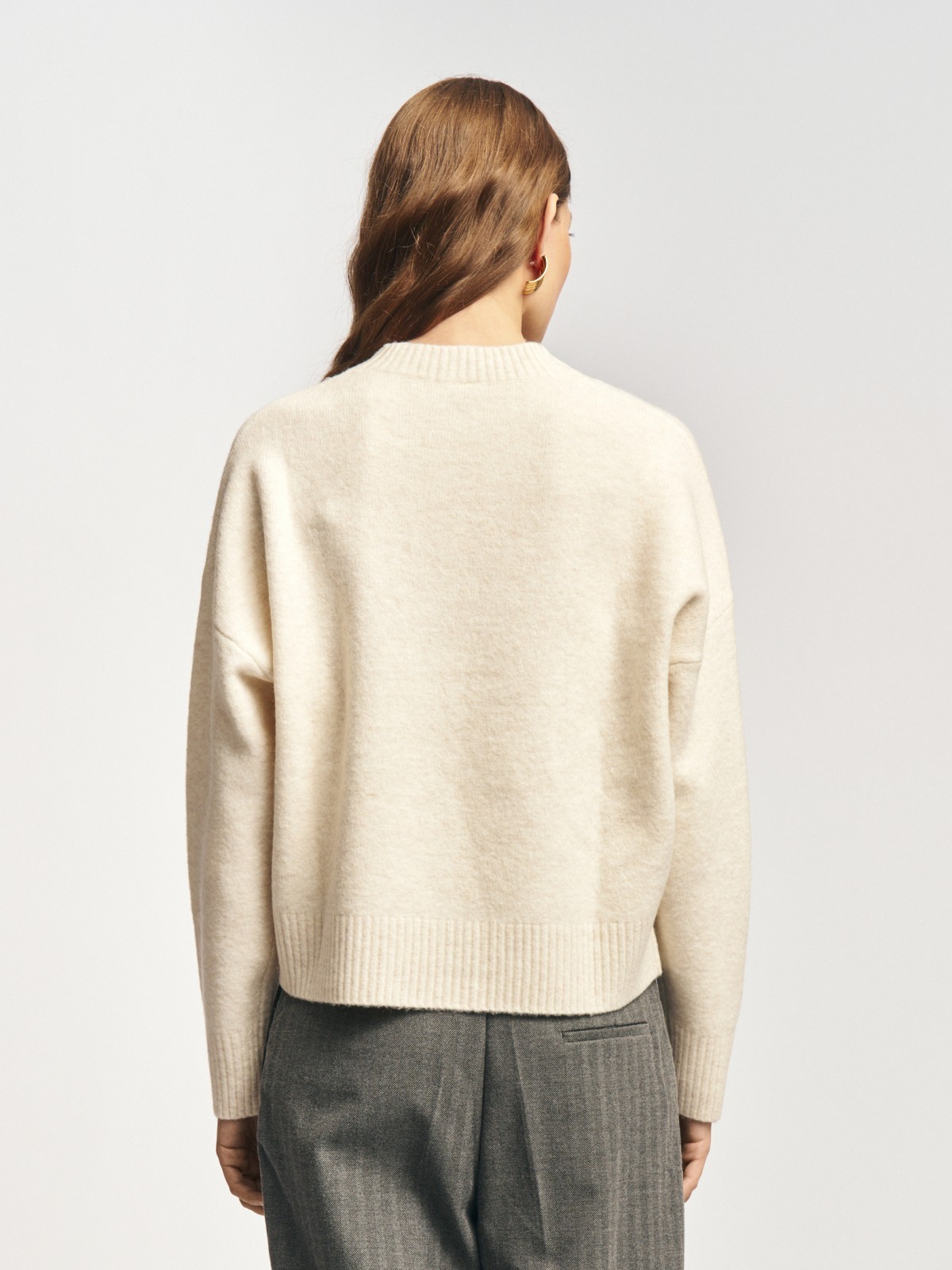 Вязаный джемпер с шерстью