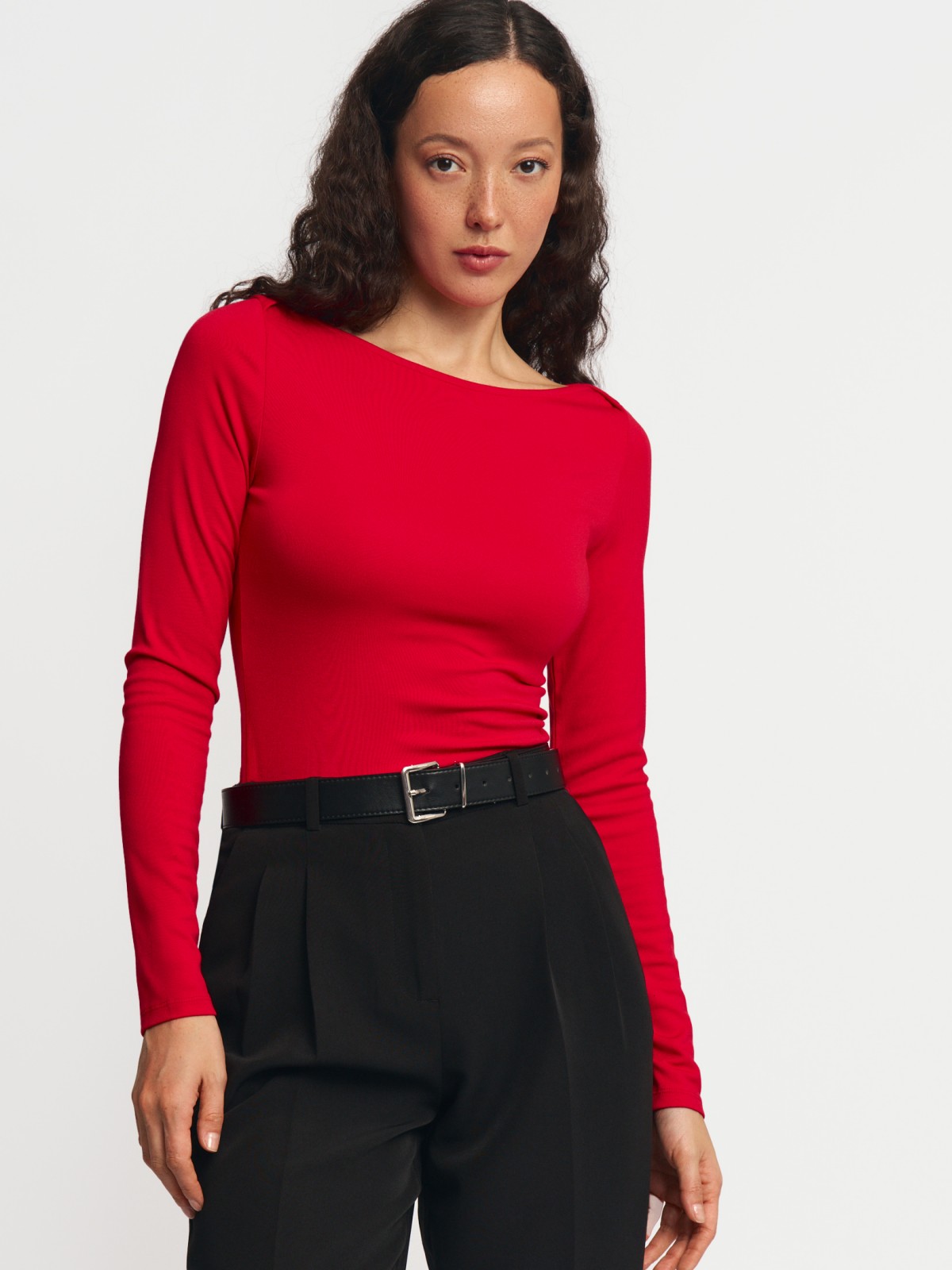 Трикотажный лонгслив из вискозы