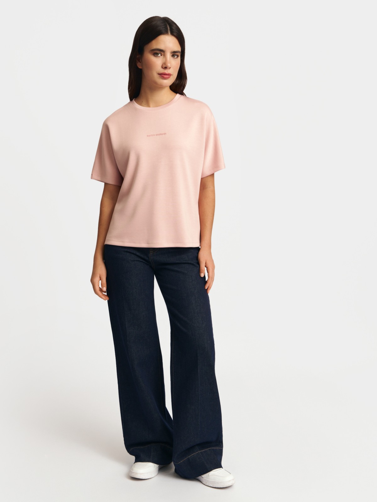 Футболка с принтом-надписью