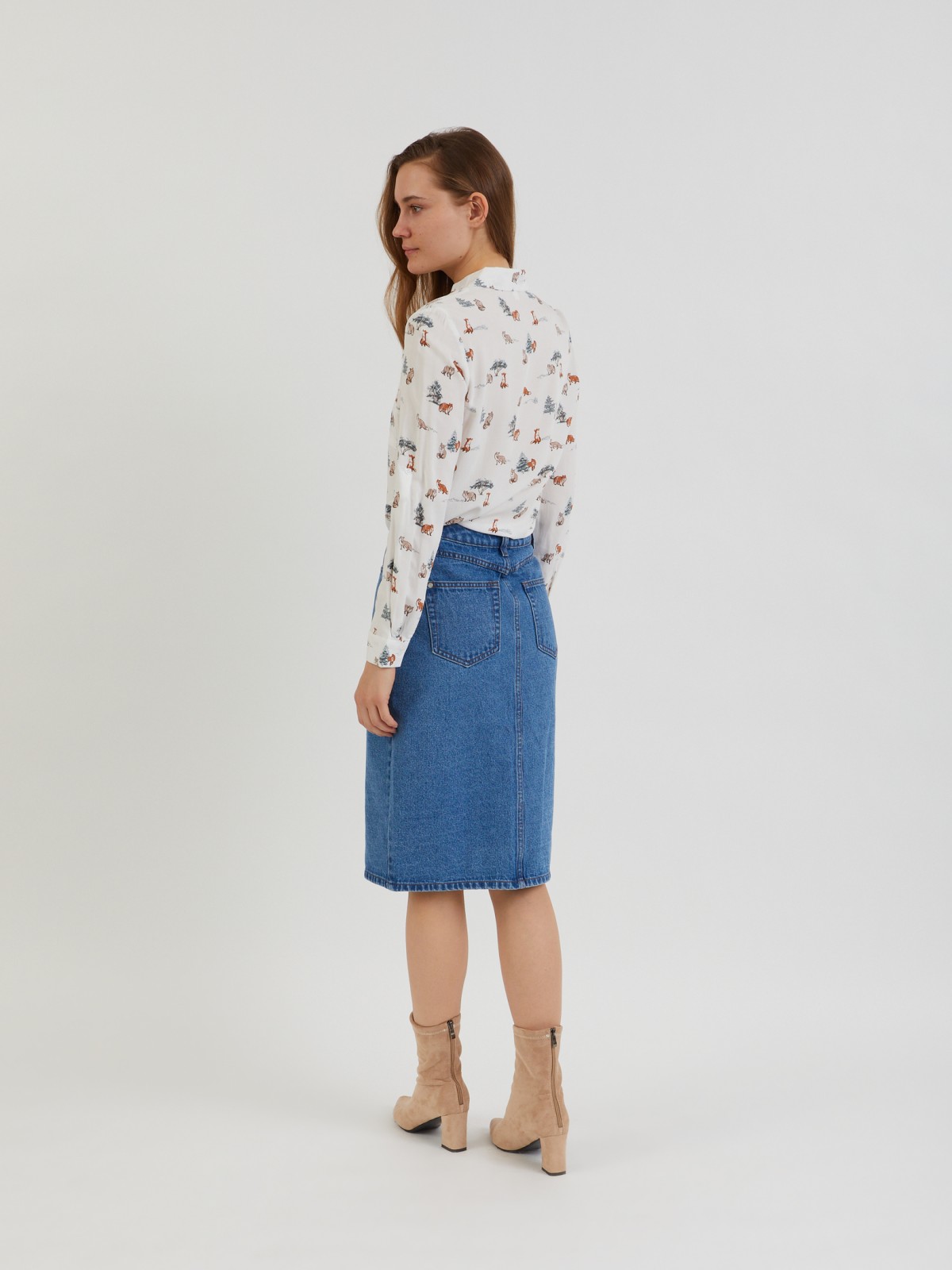 Юбка джинсовая