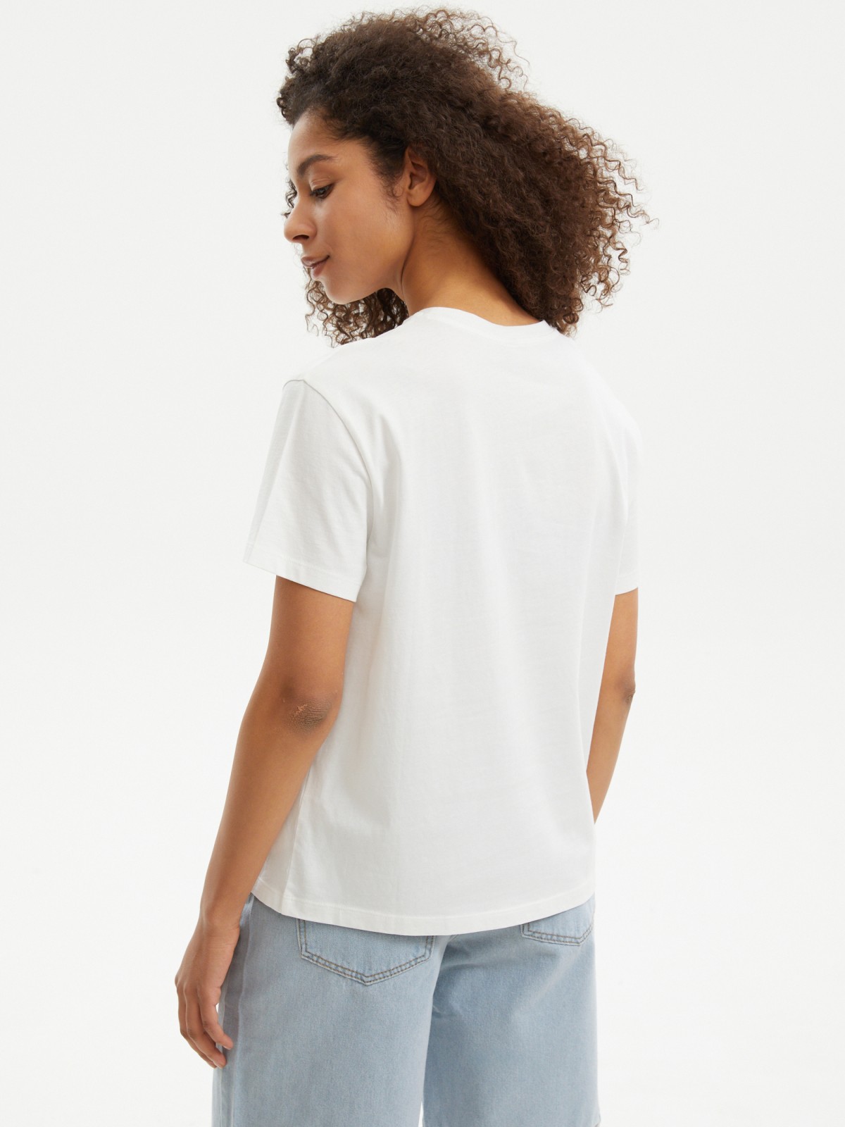 Футболка из хлопка с надписью