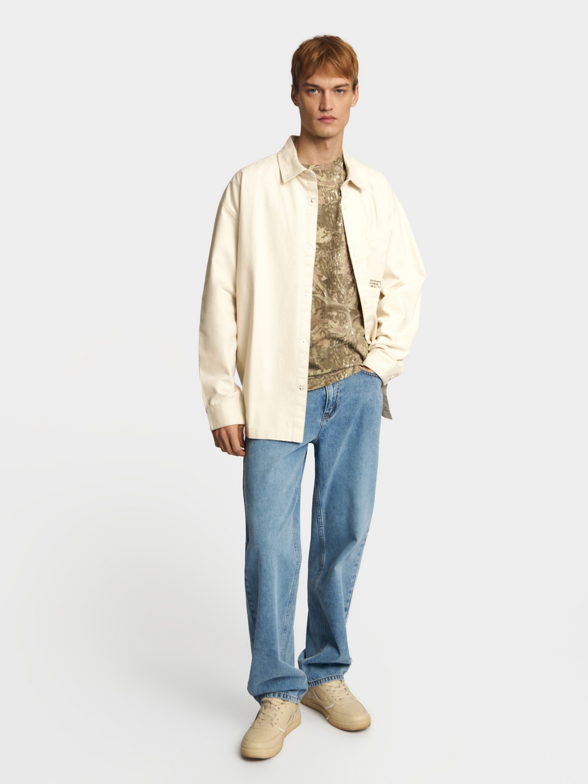 Футболка из хлопка с принтом