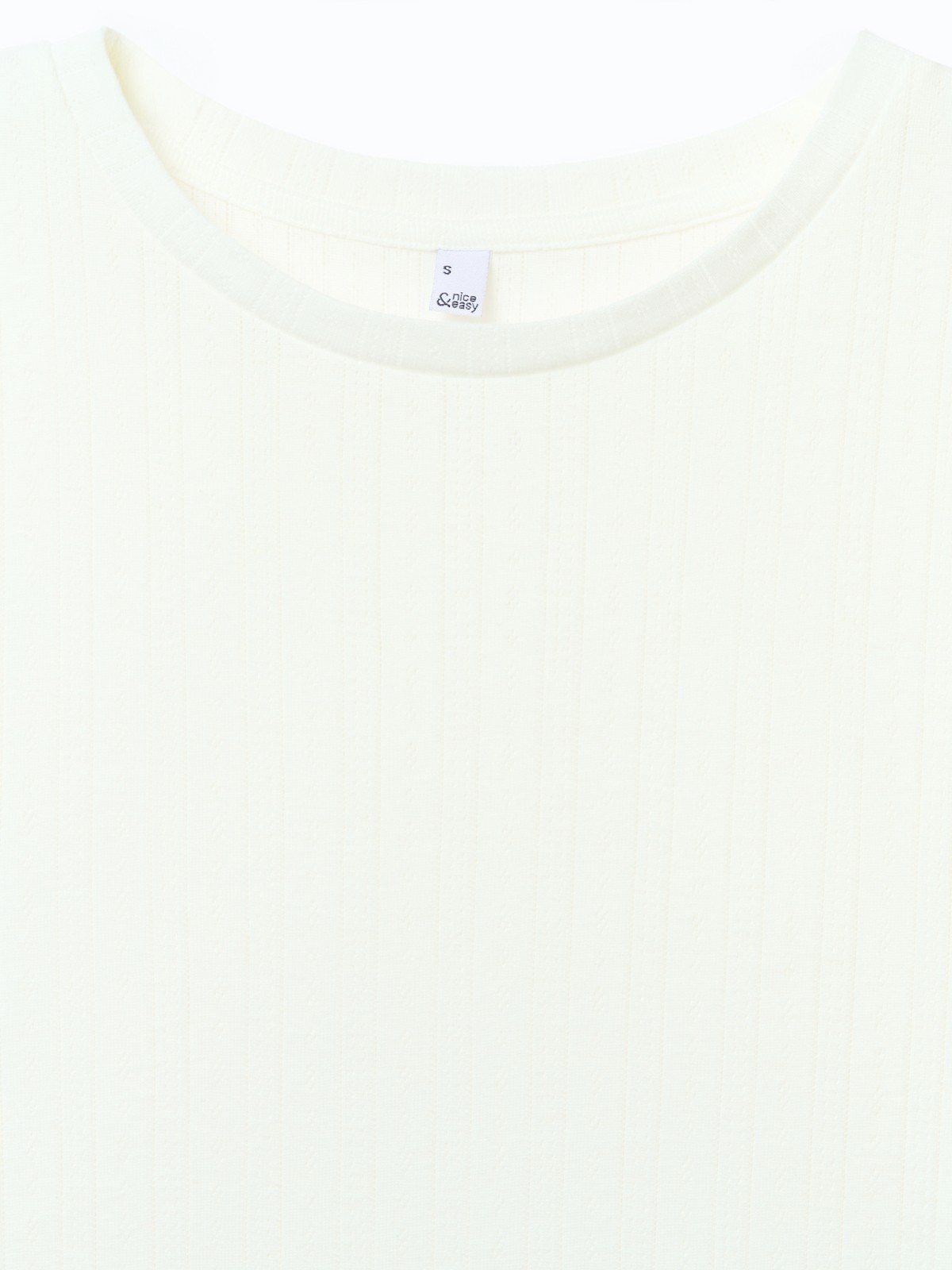 Футболка из ажурного трикотажа 