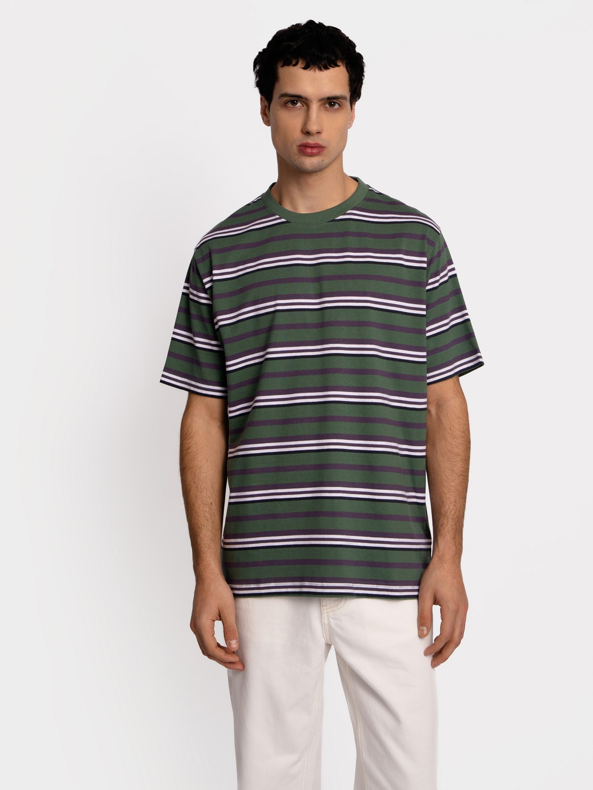 Футболка из хлопка в полоску