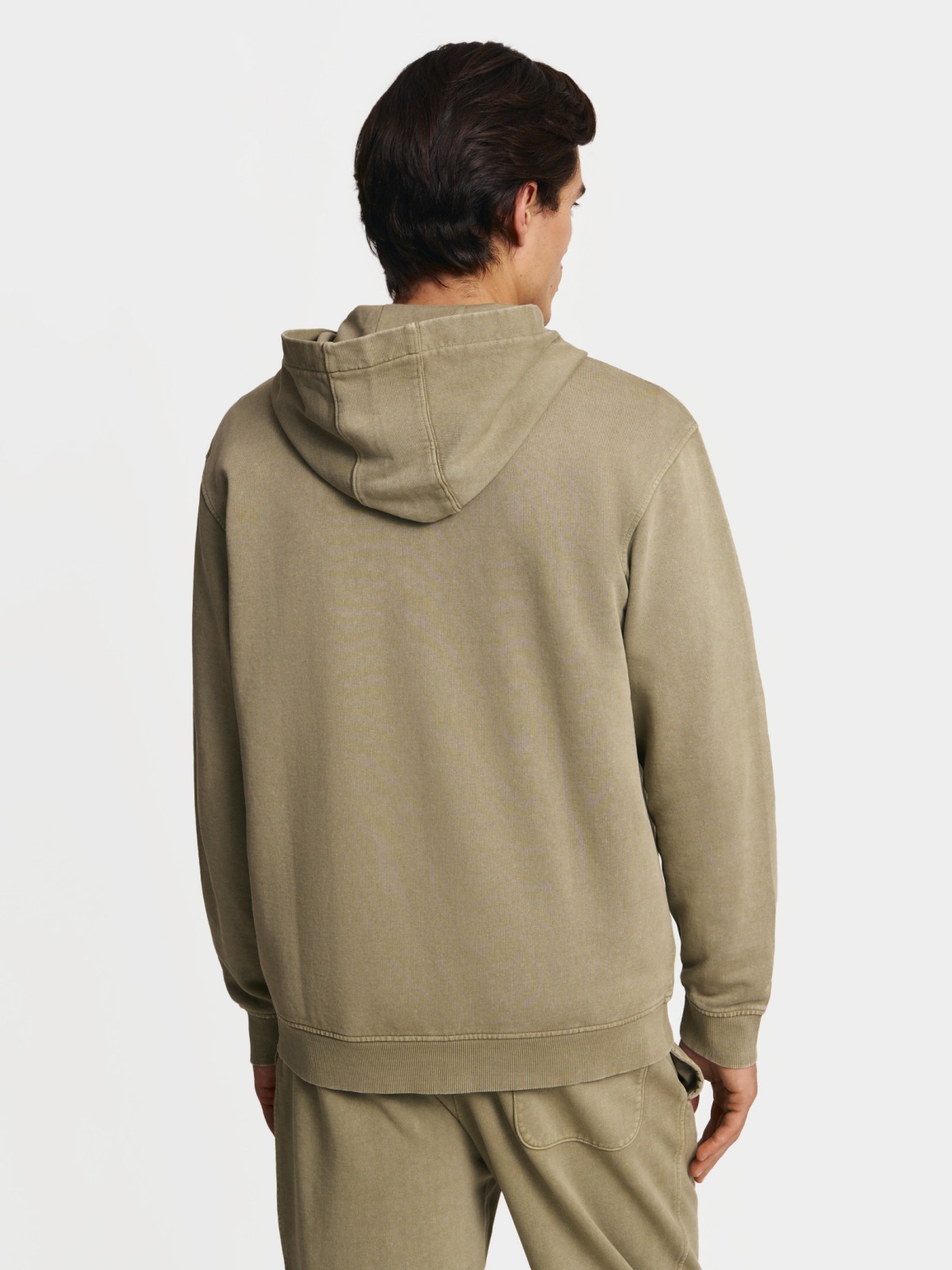 Трикотажная толстовка из хлопка с капюшоном