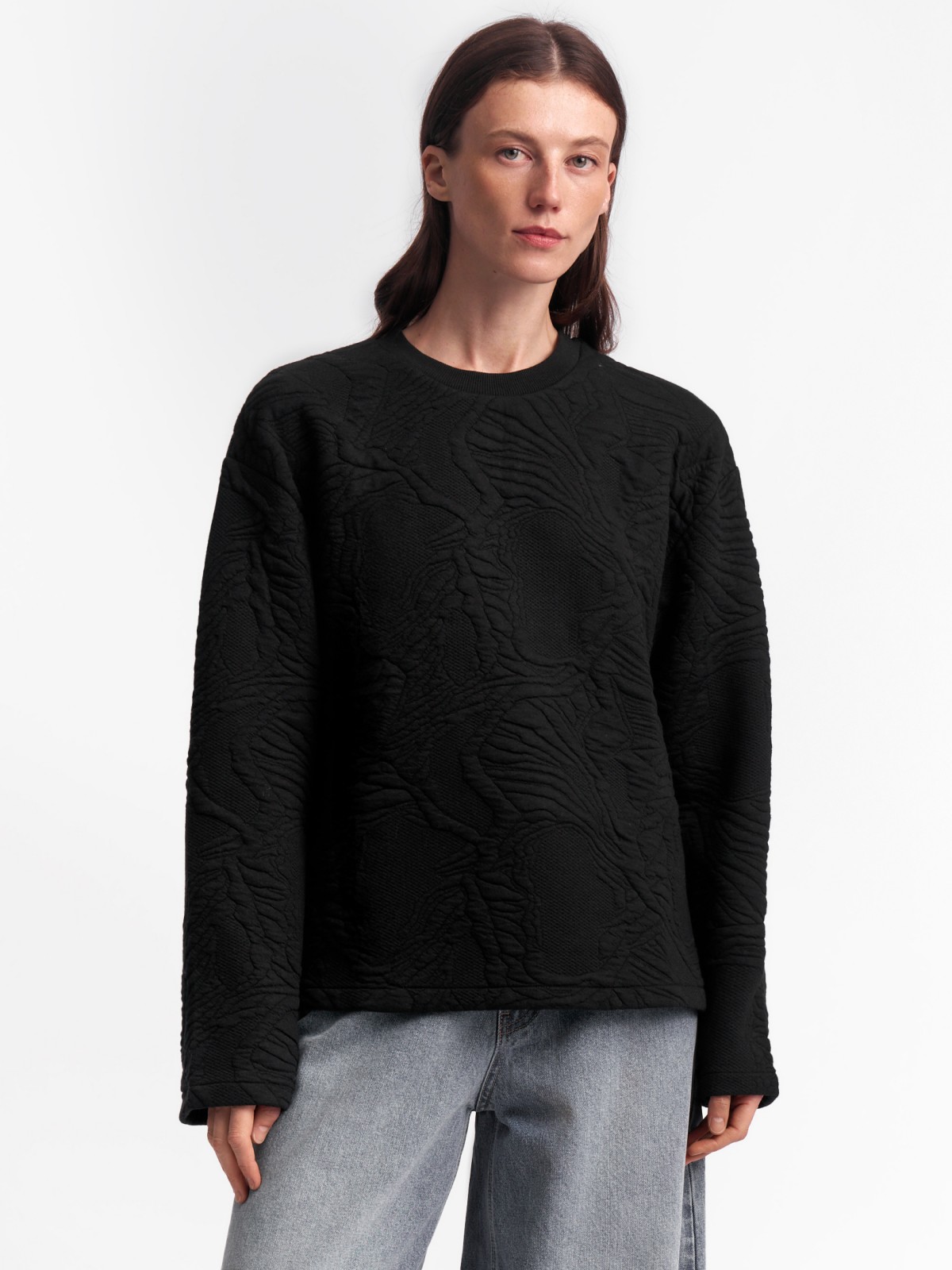 Свитшот с фактурным узором