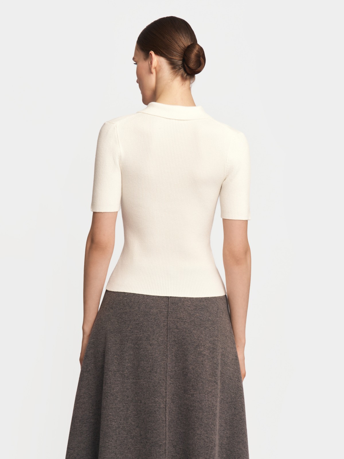 Джемпер поло с коротким рукавом