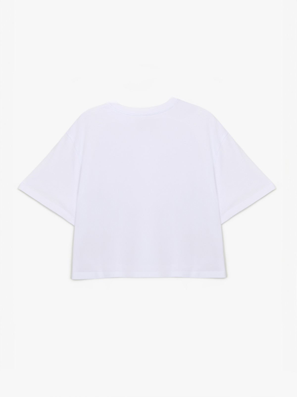 Футболка-топ из хлопка с коротким рукавом