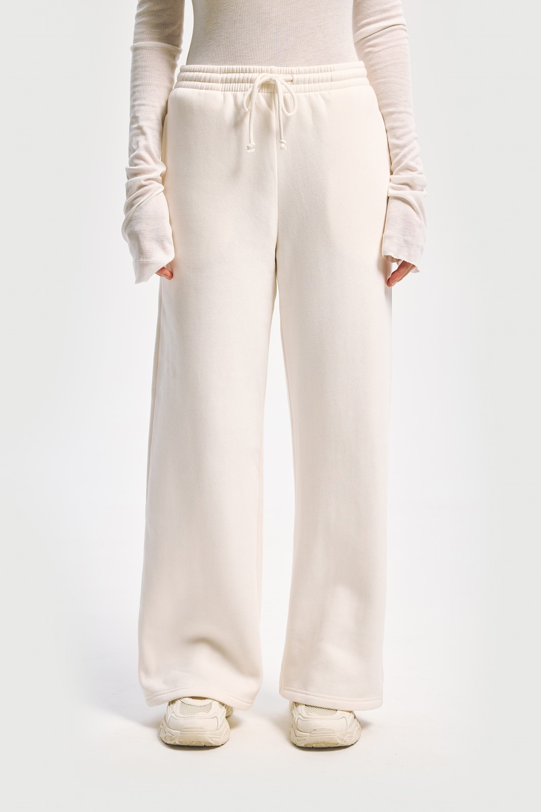 Утеплённые трикотажные брюки