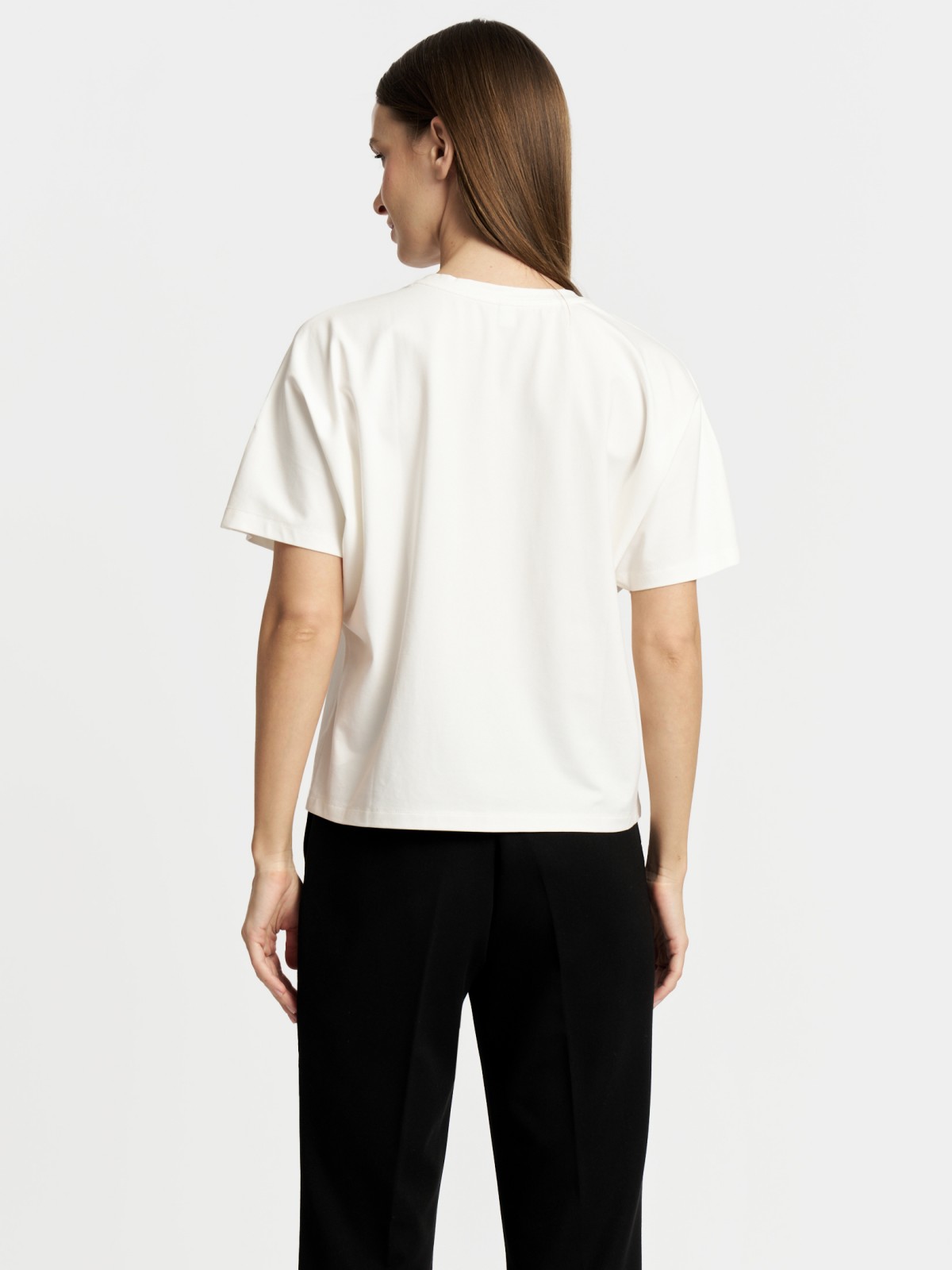 Футболка с коротким рукавом и принтом