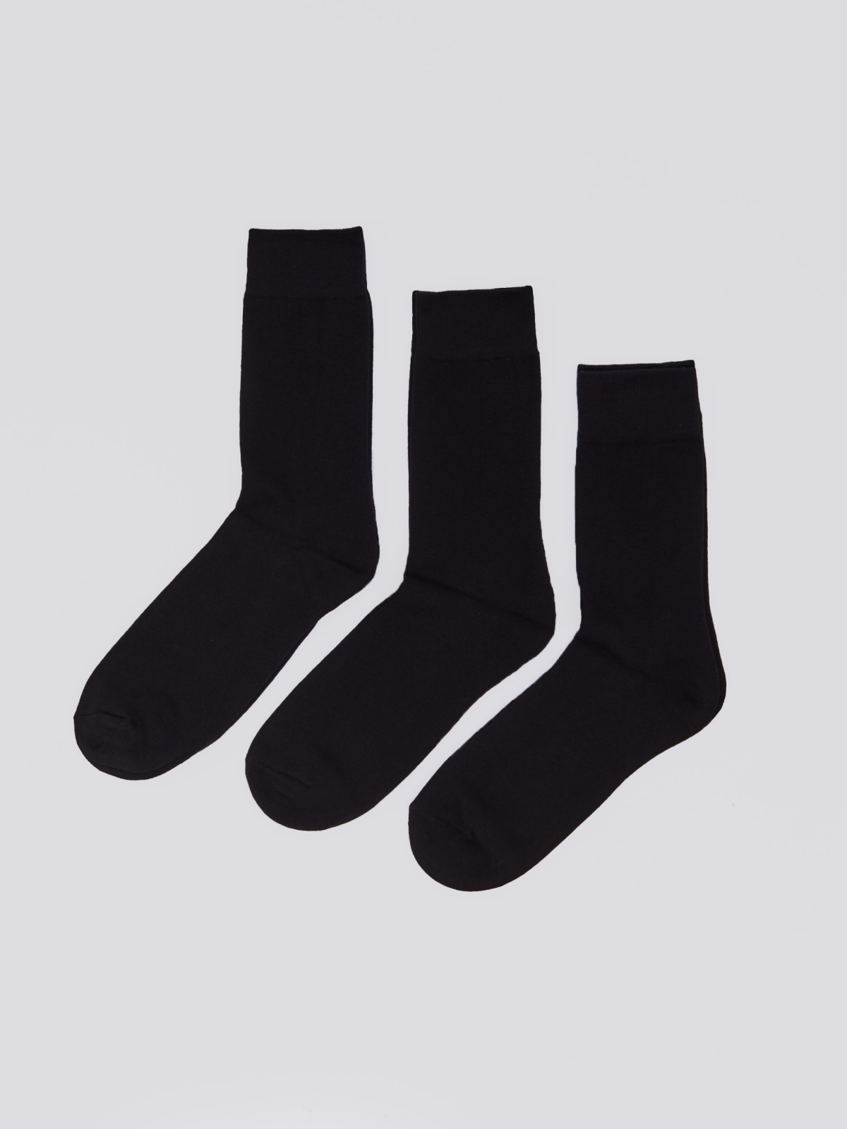 Набор носков (3 пары в комплекте) zolla 01411998J015, цвет черный, размер 25-27 - фото 1
