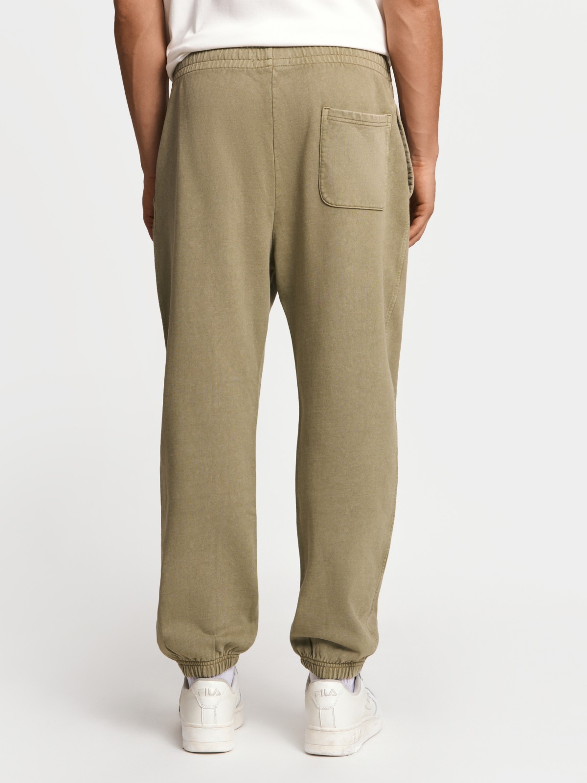 Трикотажные брюки-джоггеры из хлопка