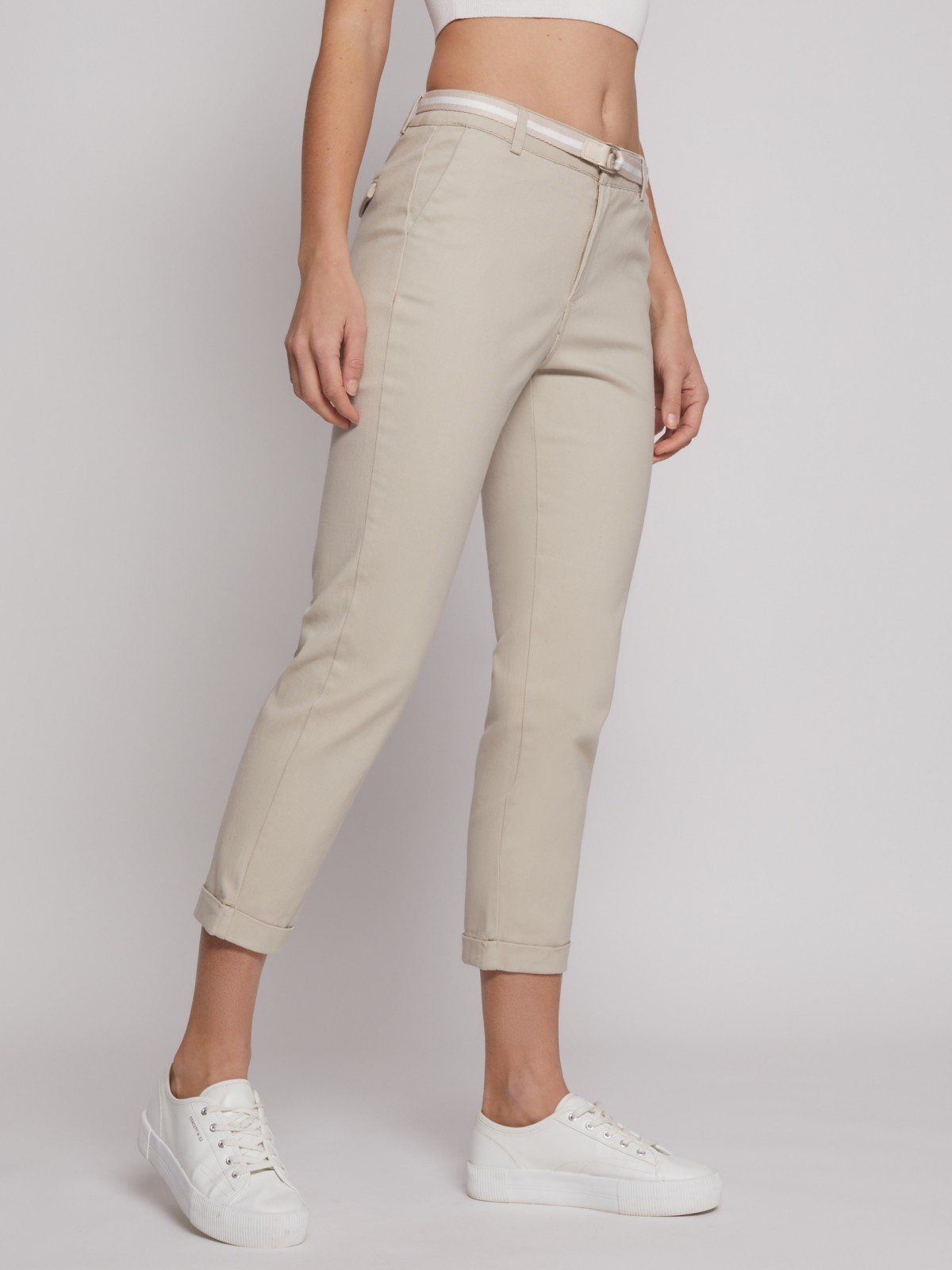 Брюки-чинос с ремнём