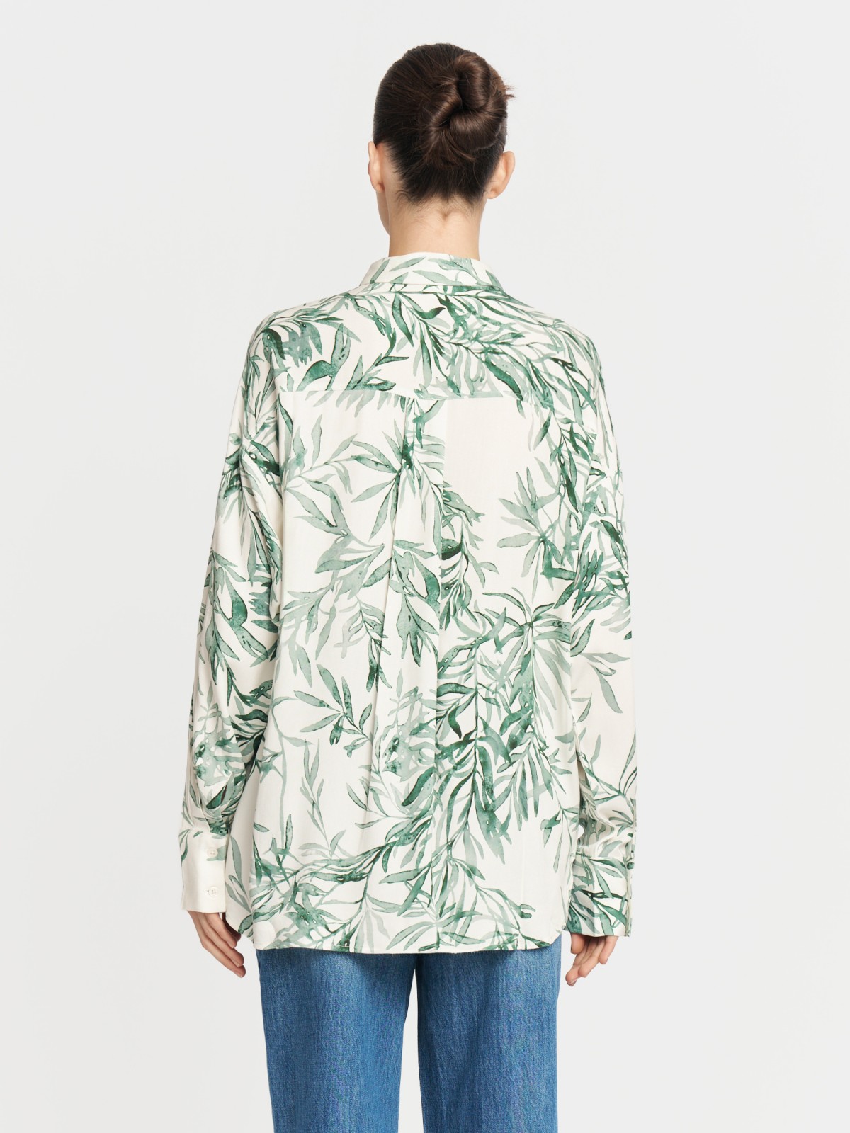 Рубашка из вискозы с принтом