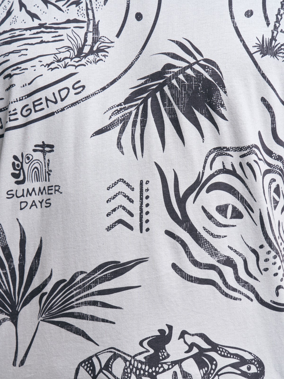 Футболка из хлопка с принтом