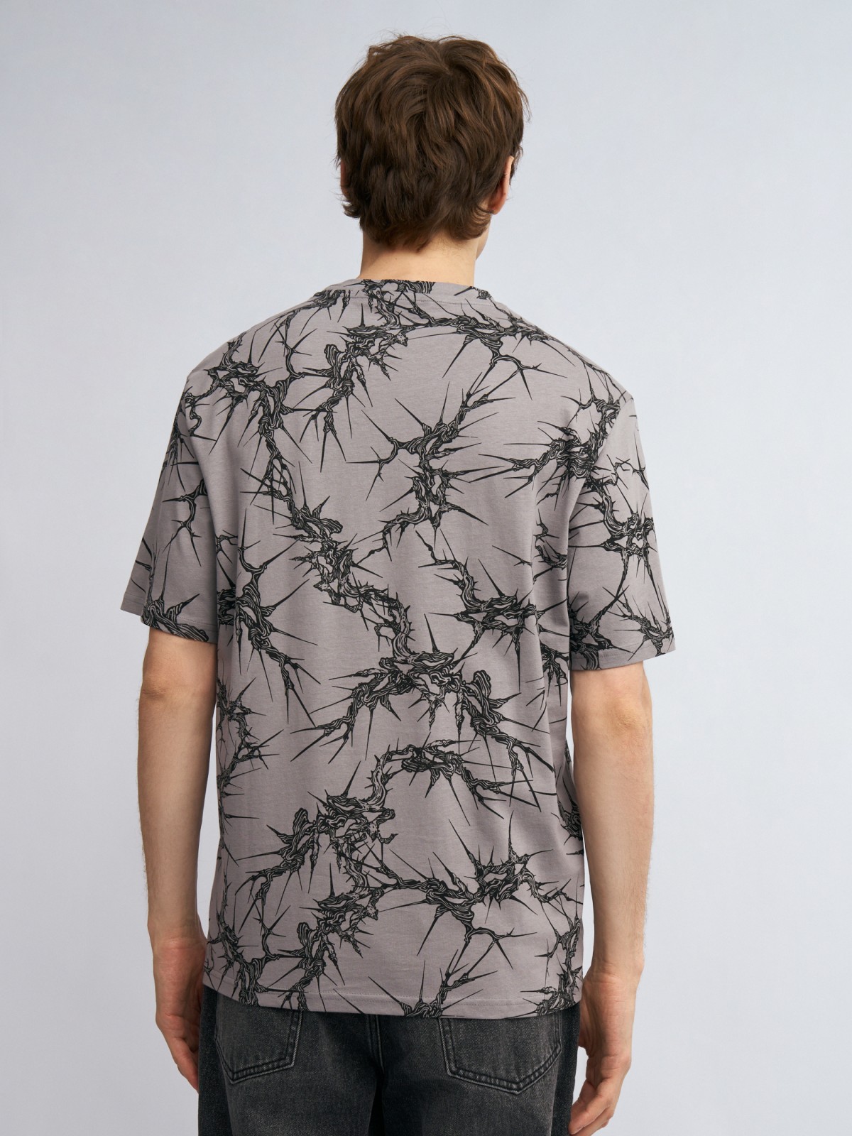 Футболка из хлопка с принтом