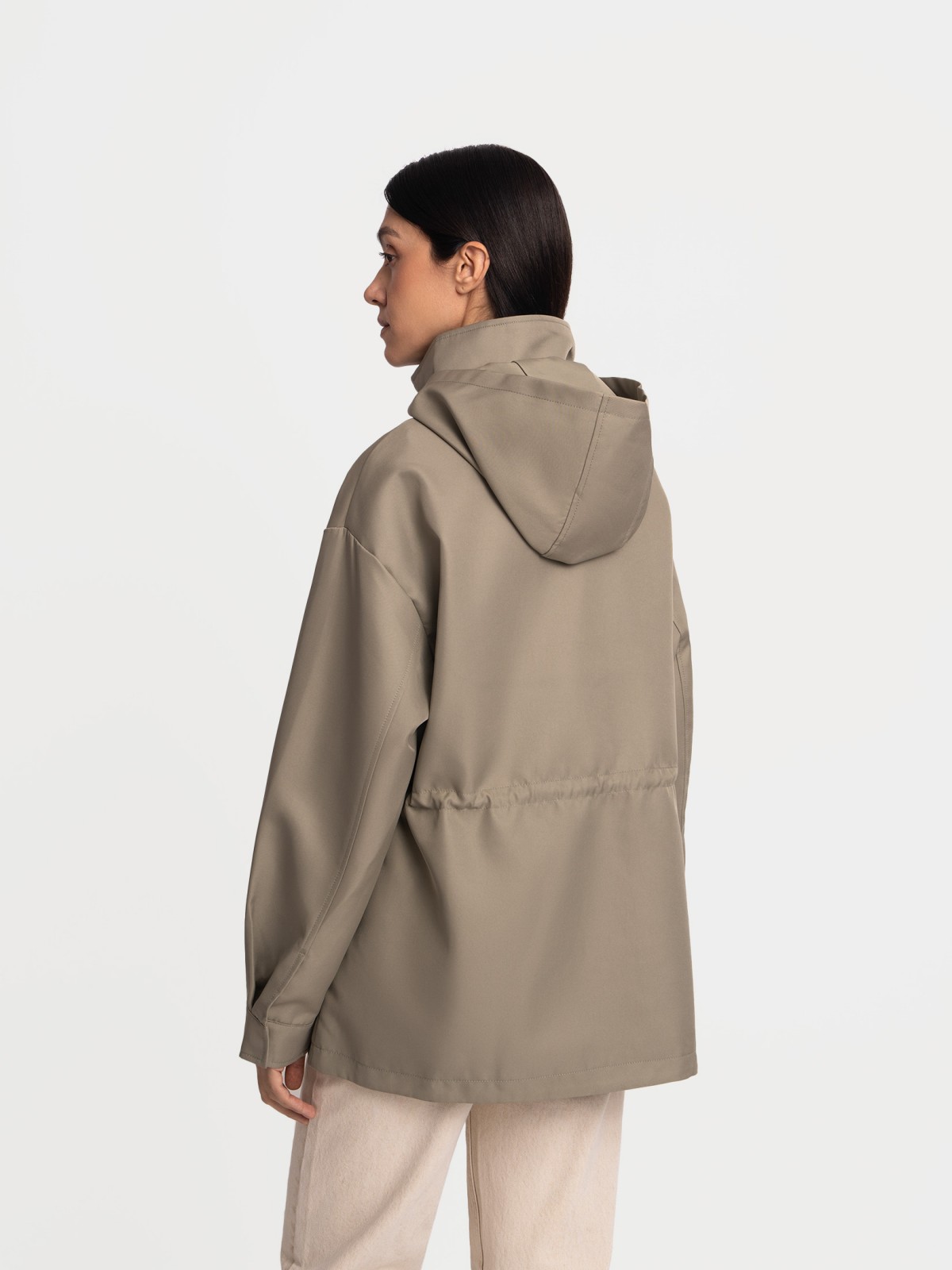 Куртка-парка с капюшоном и кулиской