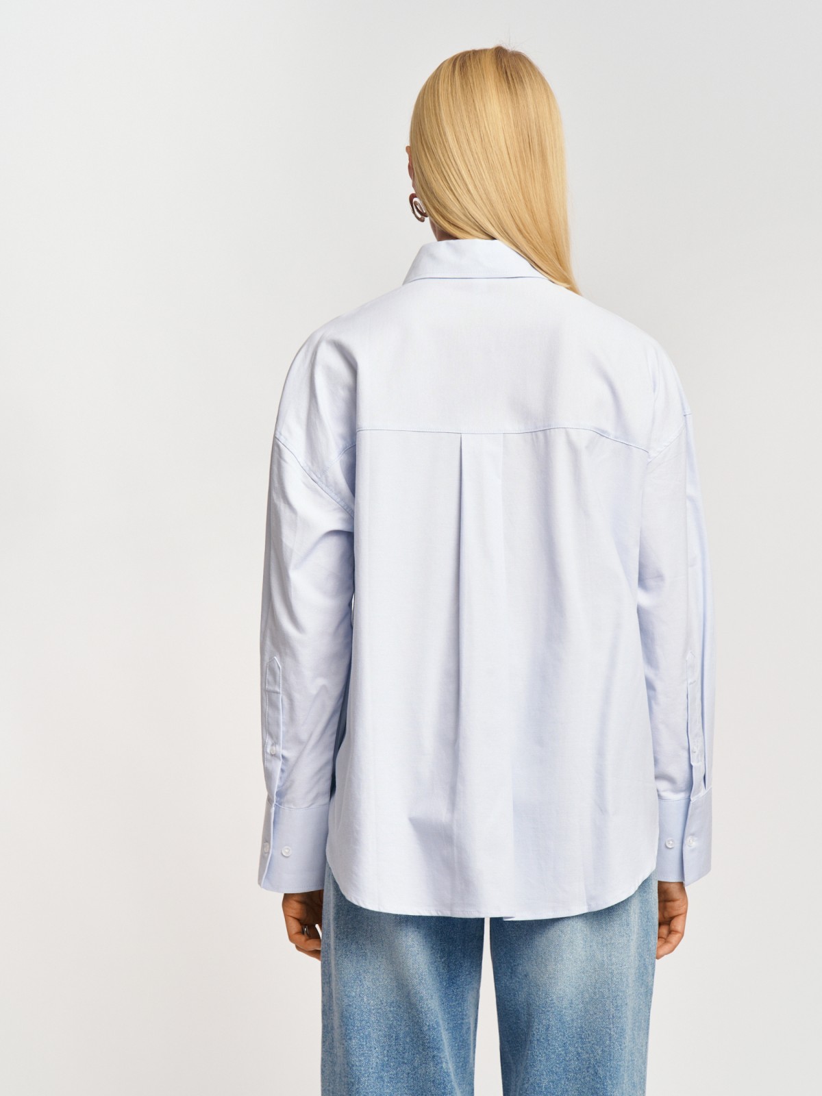 Рубашка из хлопка с длинным рукавом