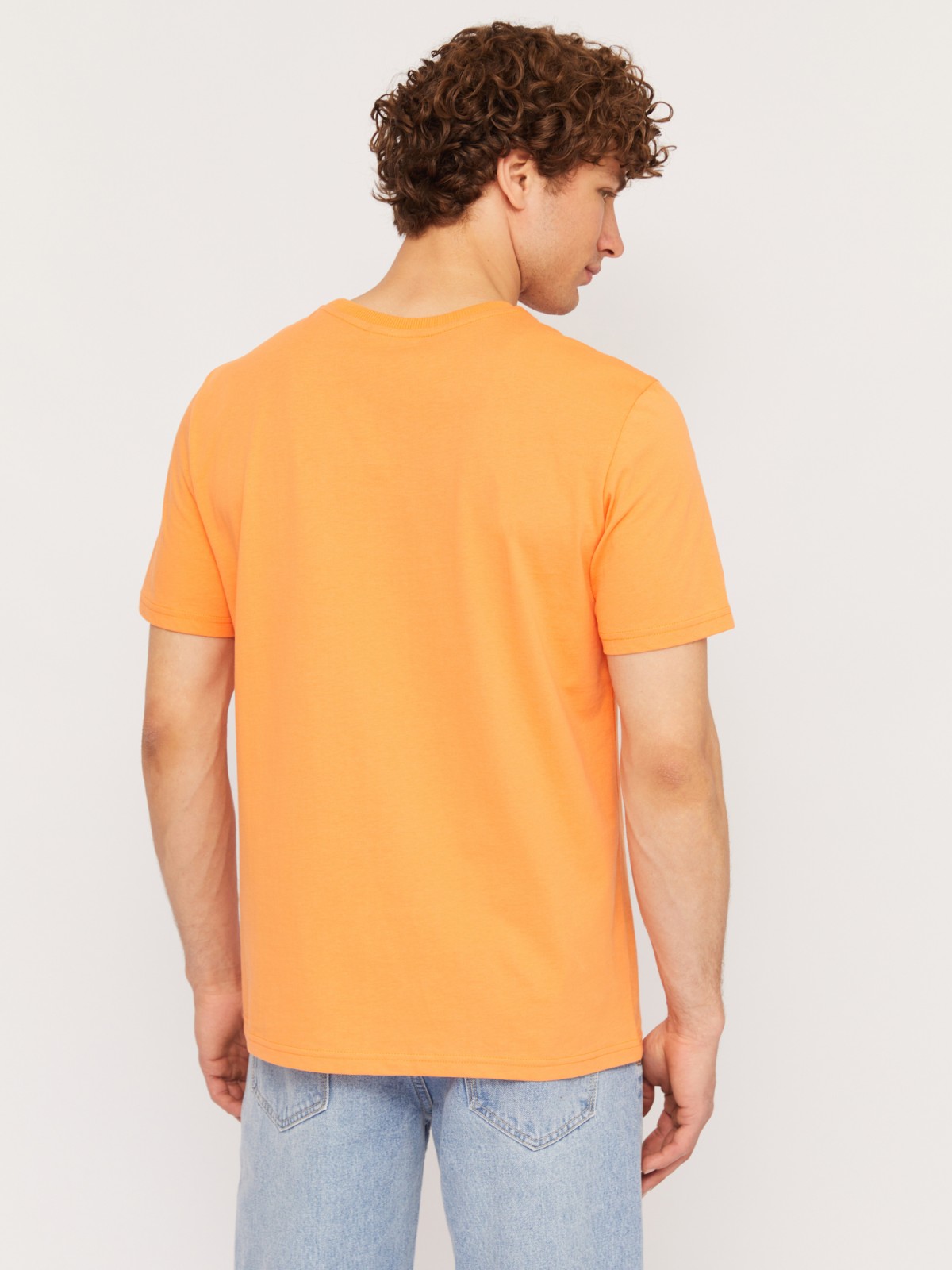 Футболка из хлопка с принтом