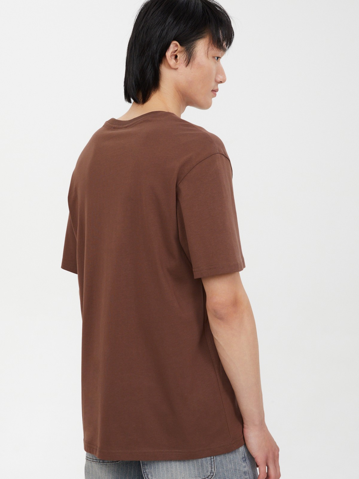 Футболка из хлопка с принтом