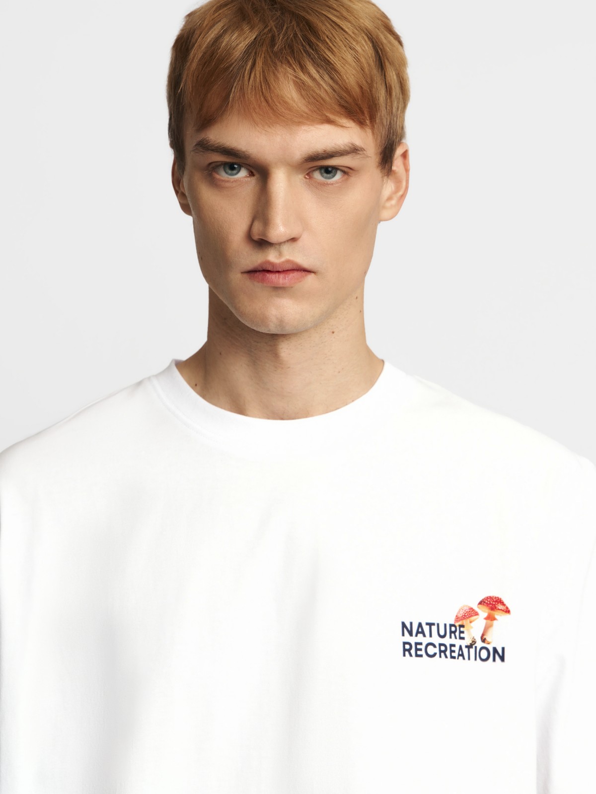 Футболка из хлопка с принтом