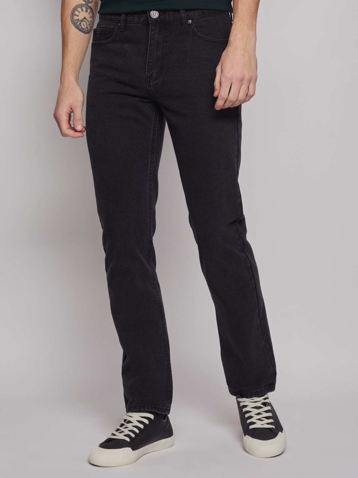 Брюки джинсовые zolla 01312711R062, цвет черный, размер 31 - фото 2