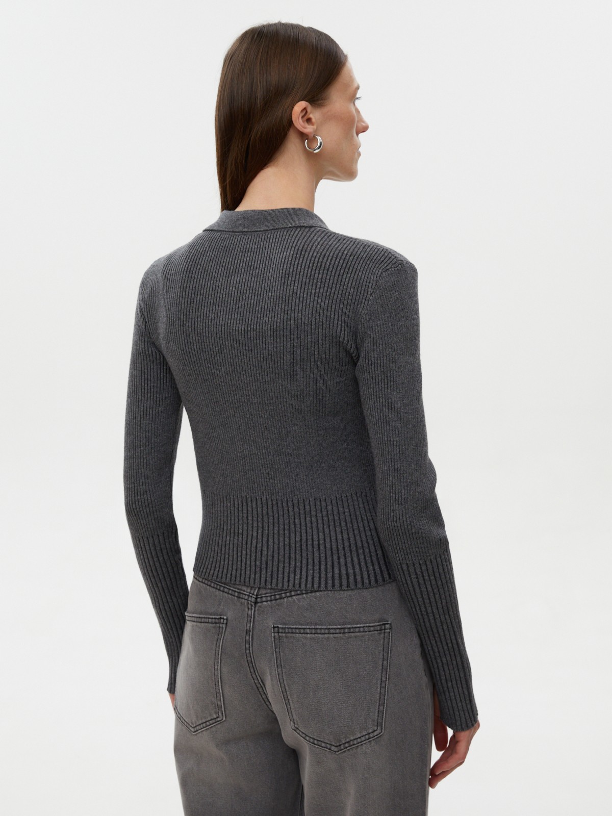 Трикотажный кардиган на молнии 