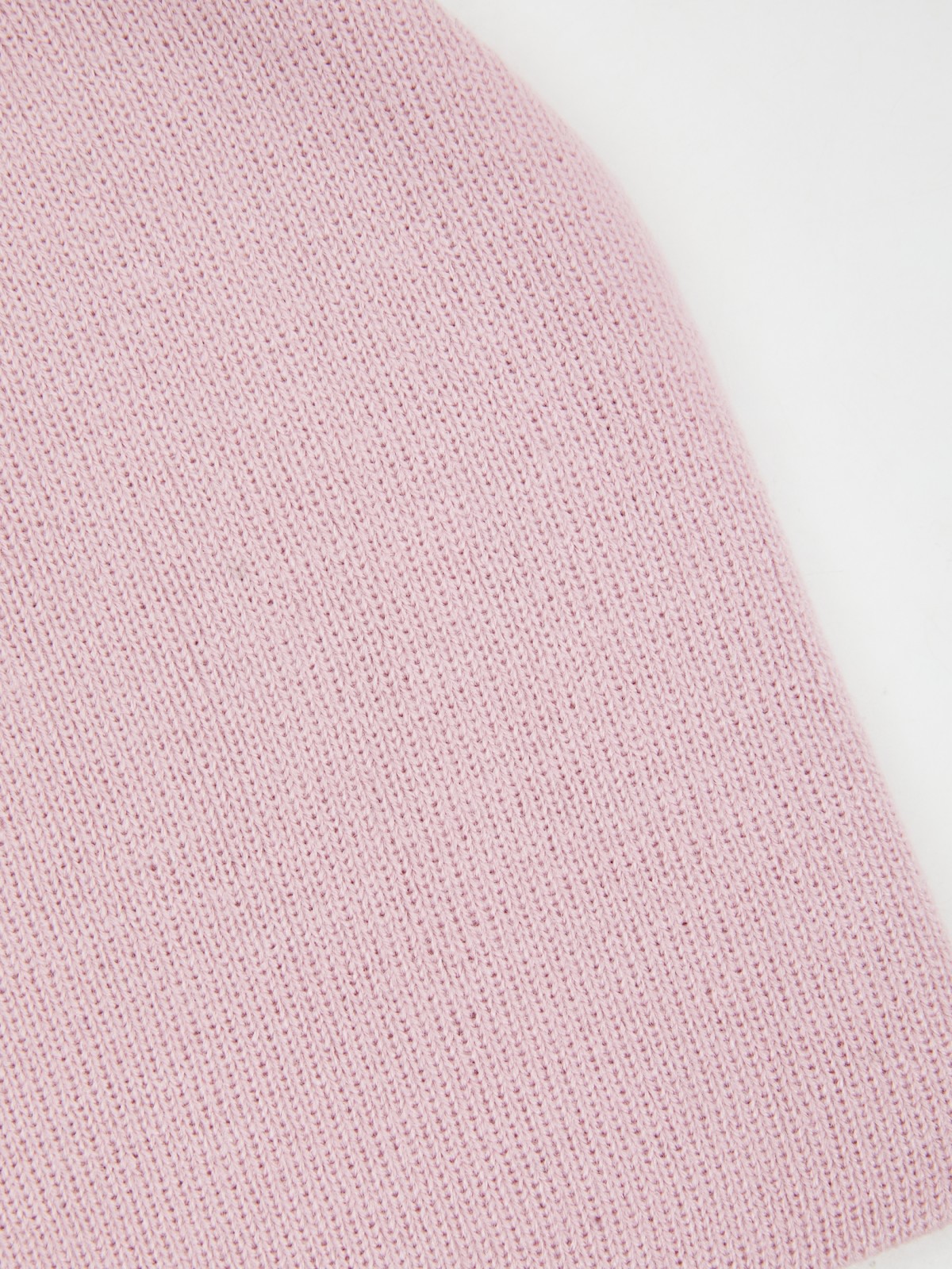 Трикотажная шапка-бини без отворота