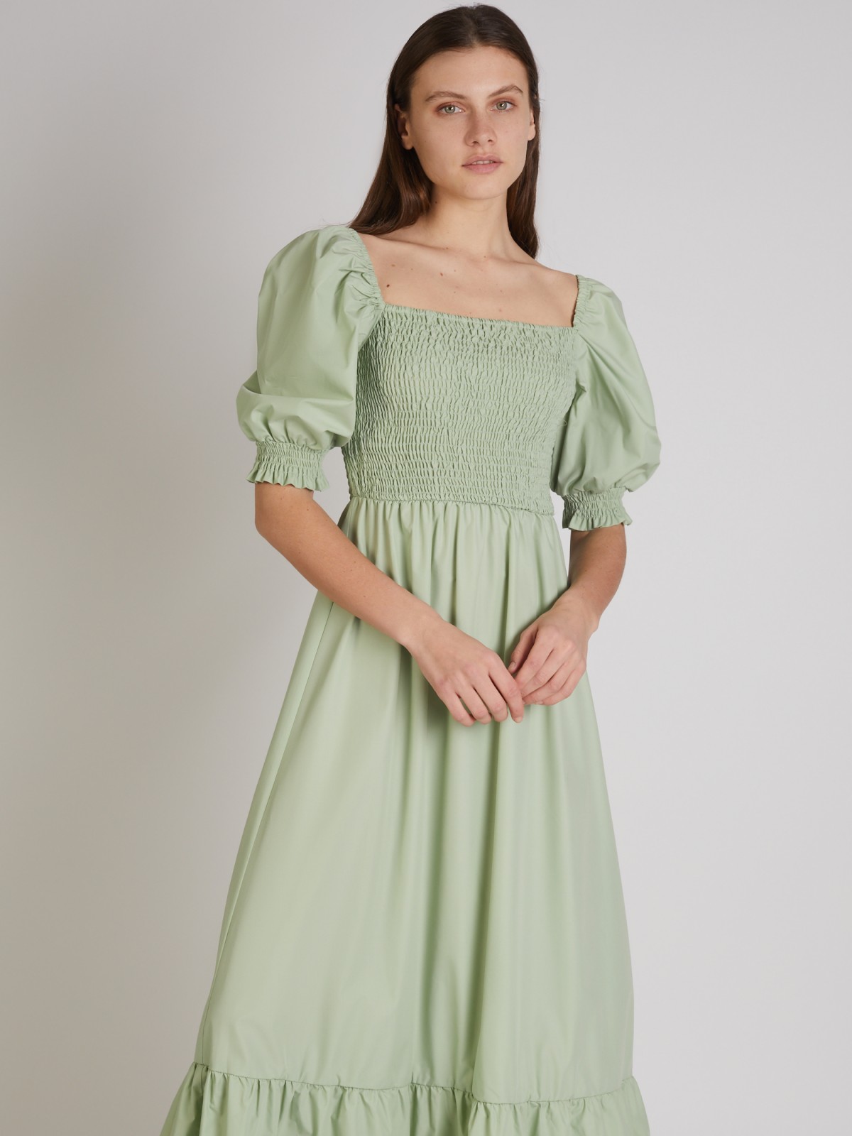 Платье zolla 022248262333, цвет светло-зеленый, размер XS - фото 2