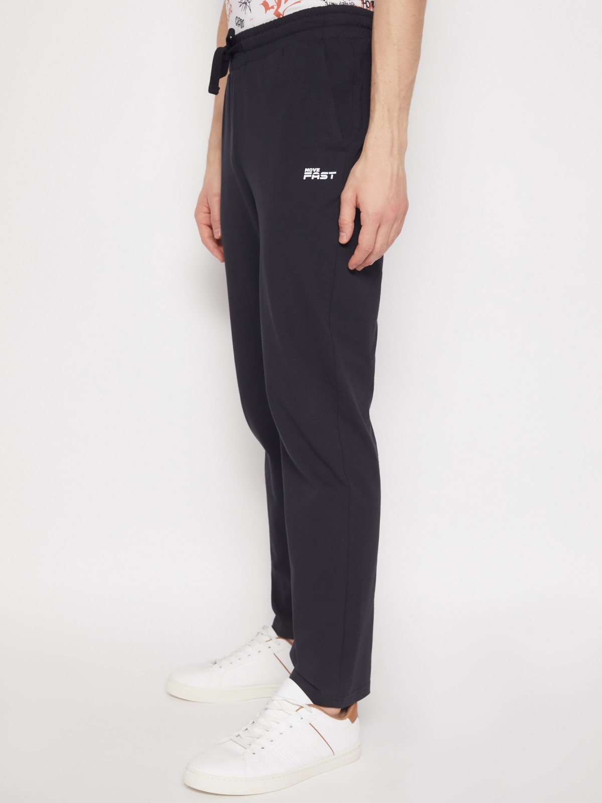 Спортивные брюки zolla 01211761U012, цвет черный, размер S - фото 4