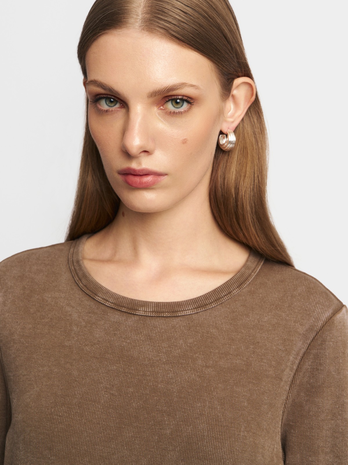 Трикотажное платье миди из хлопка