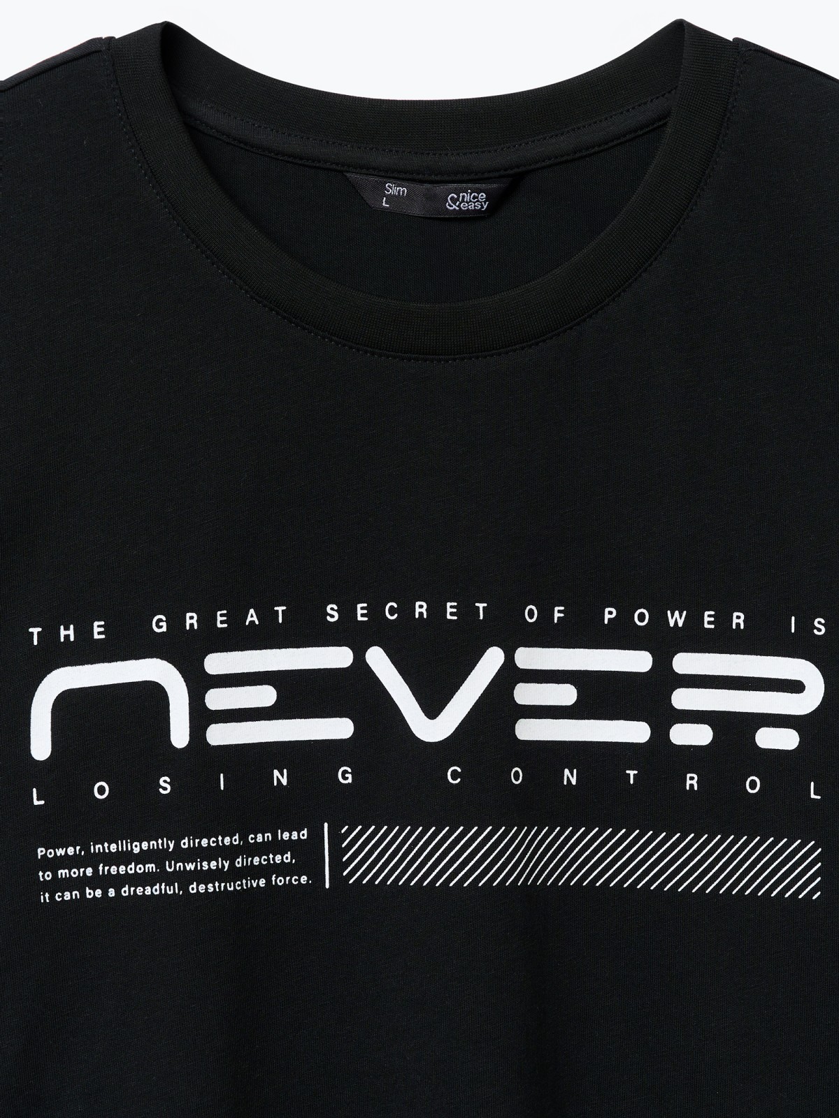 Футболка из хлопка с принтом-надписью