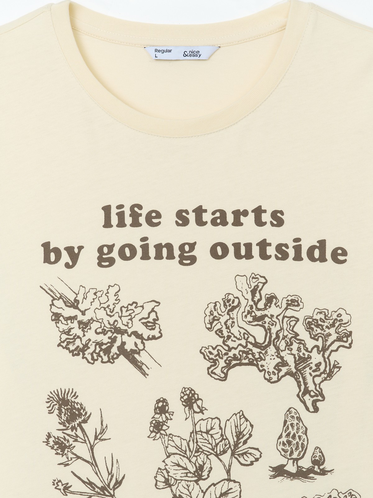 Футболка из хлопка с принтом