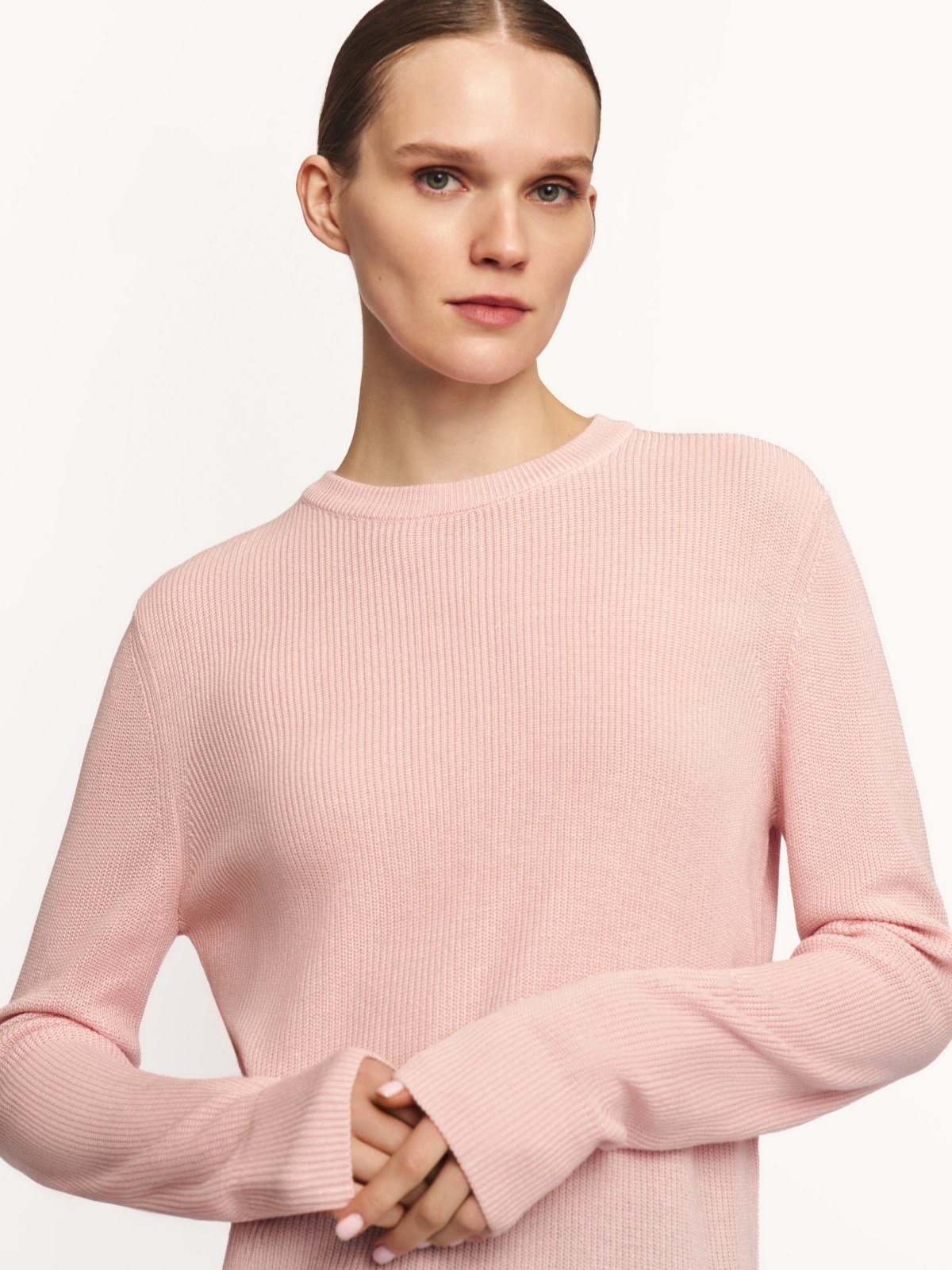 Вязаный джемпер с длинным рукавом