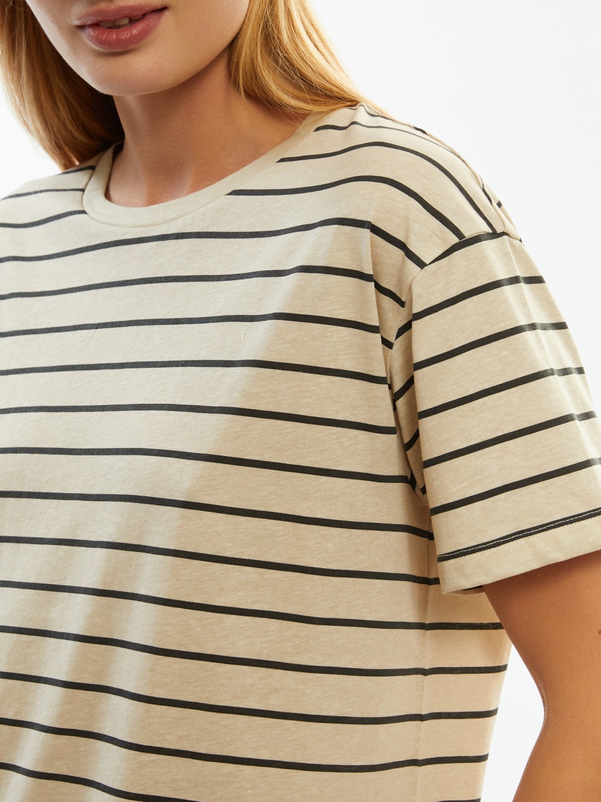 Футболка из хлопка в полоску