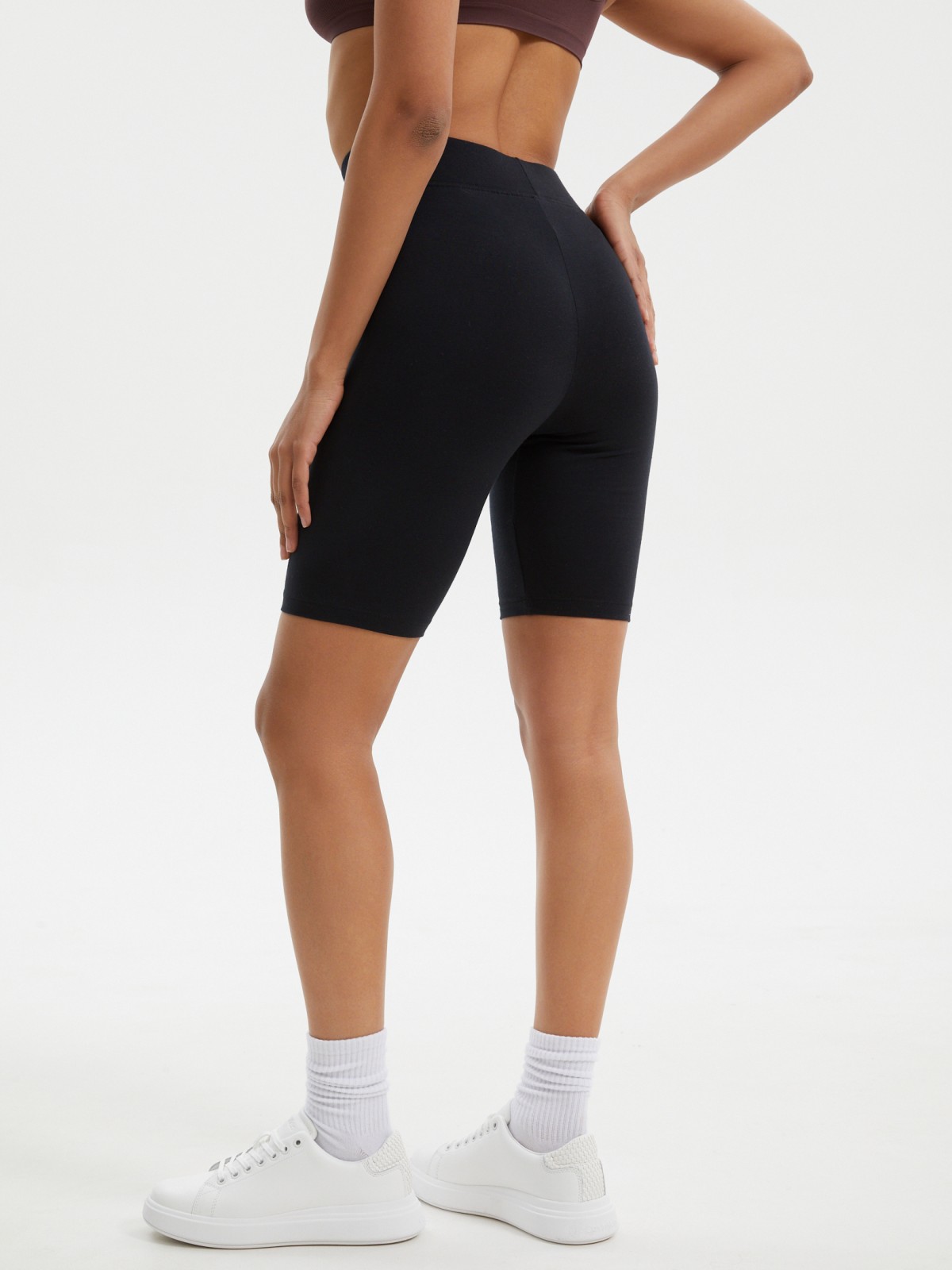 Трикотажные велосипедки из хлопка