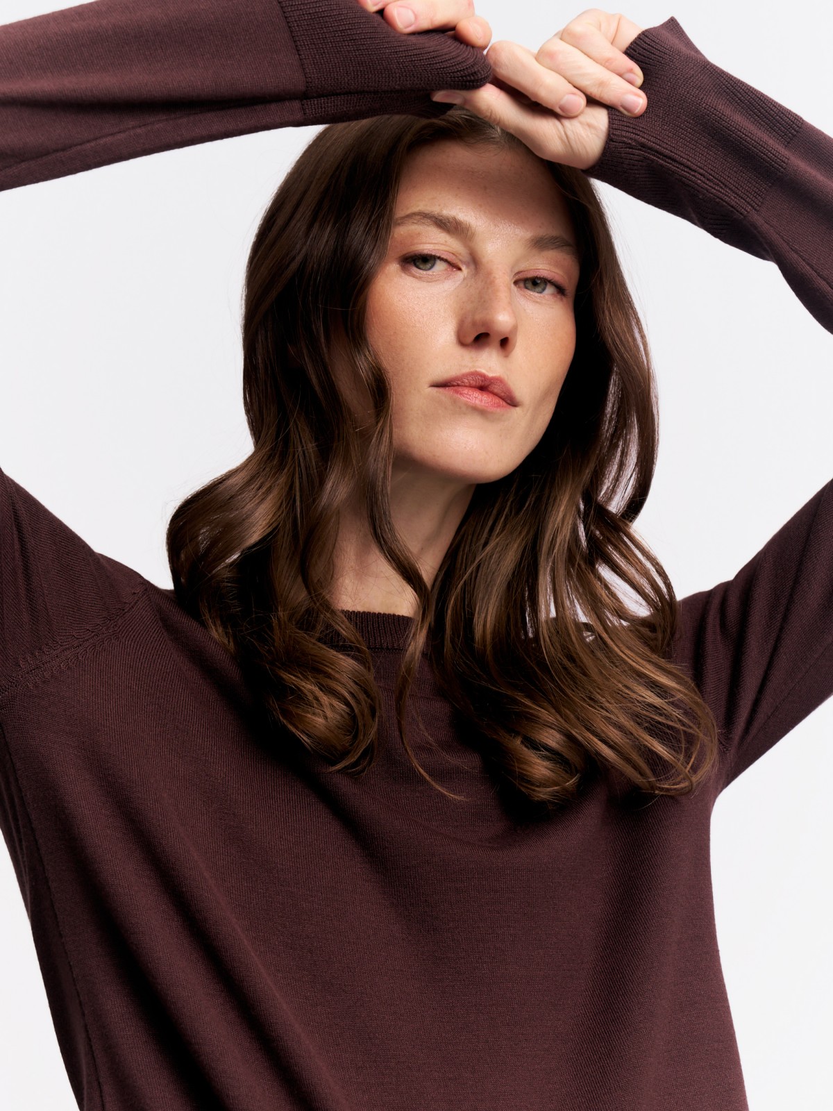 Джемпер из вязаного трикотажа