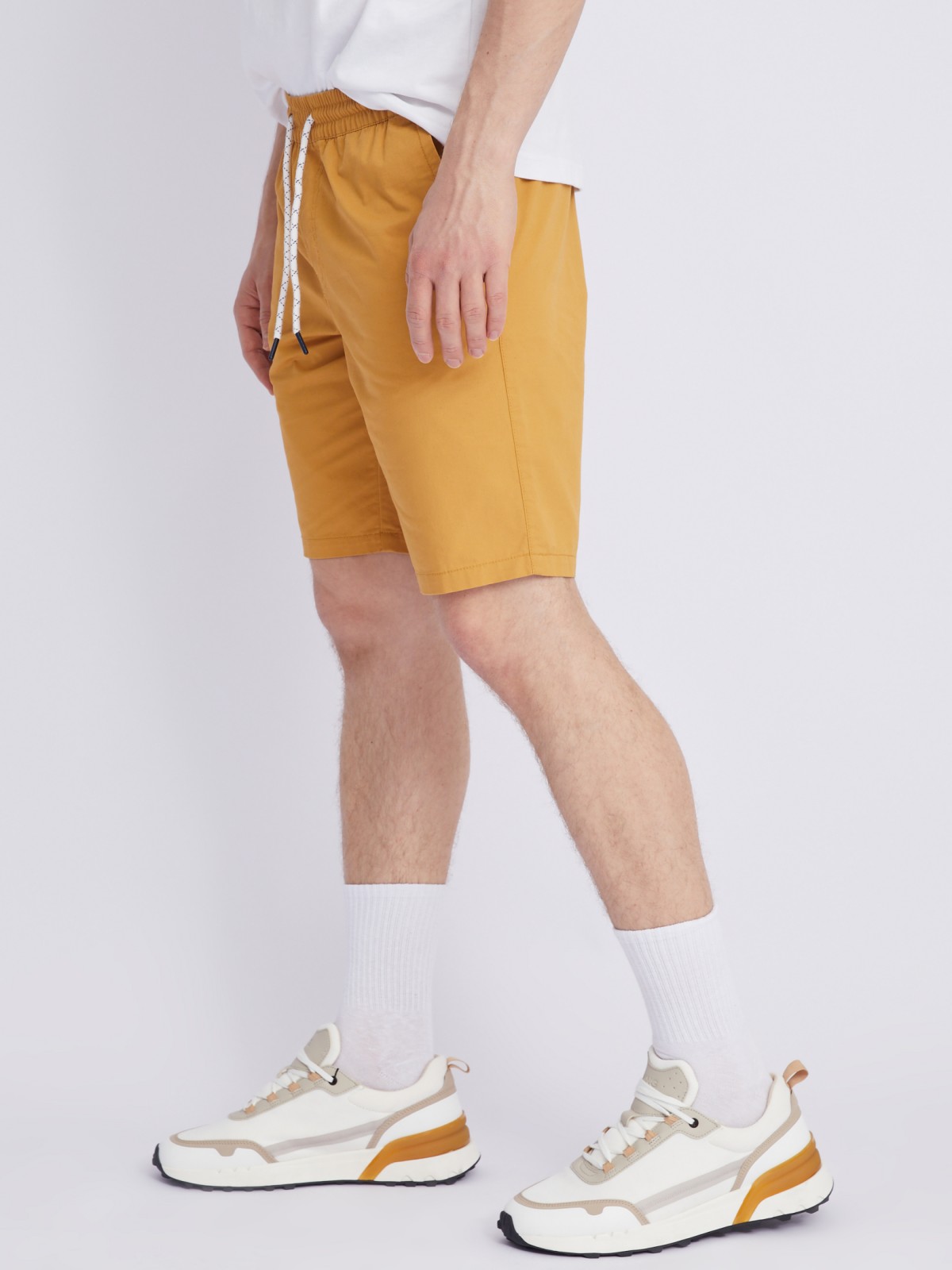 Шорты на резинке из хлопка