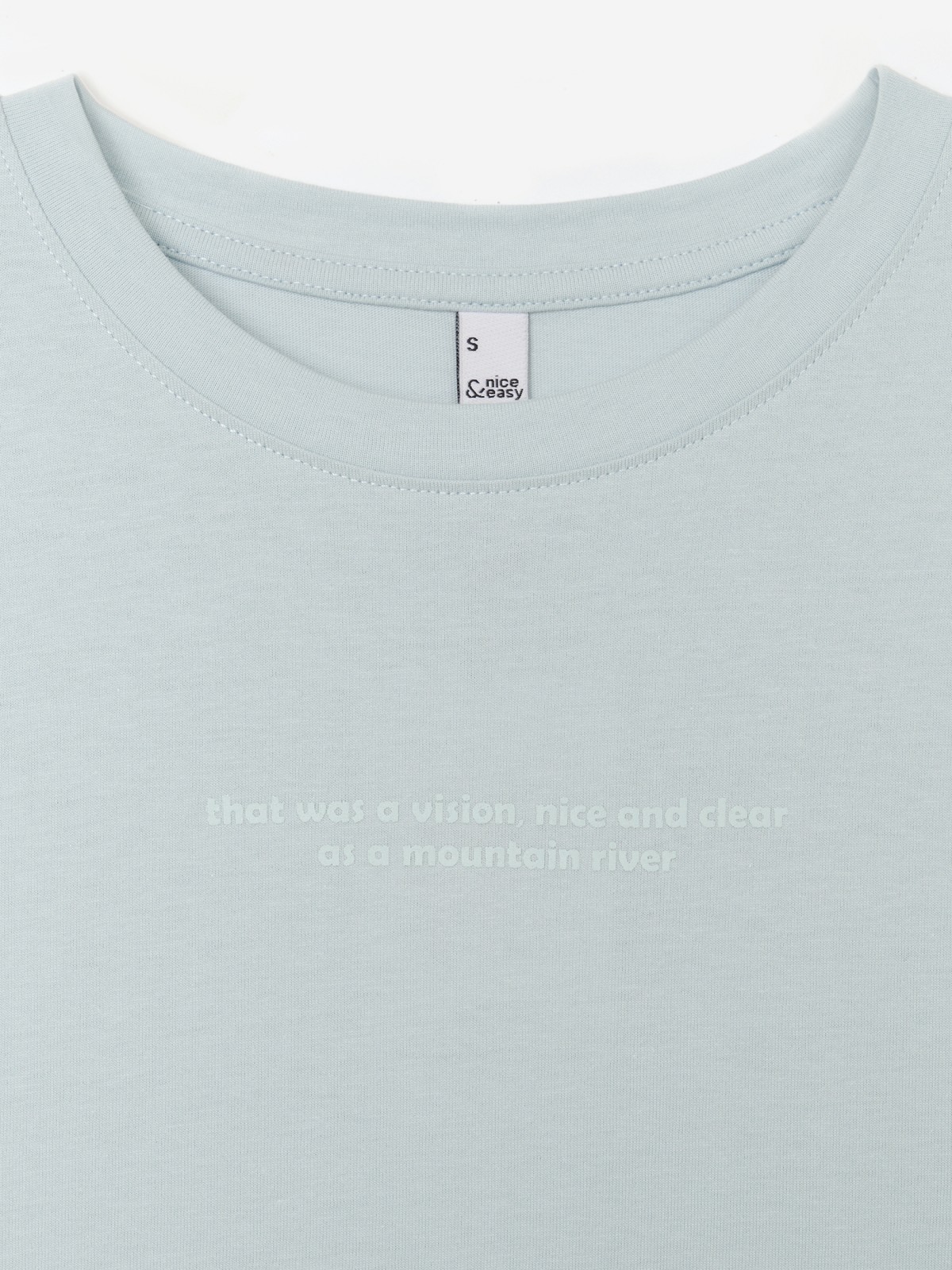 Футболка из хлопка с надписью