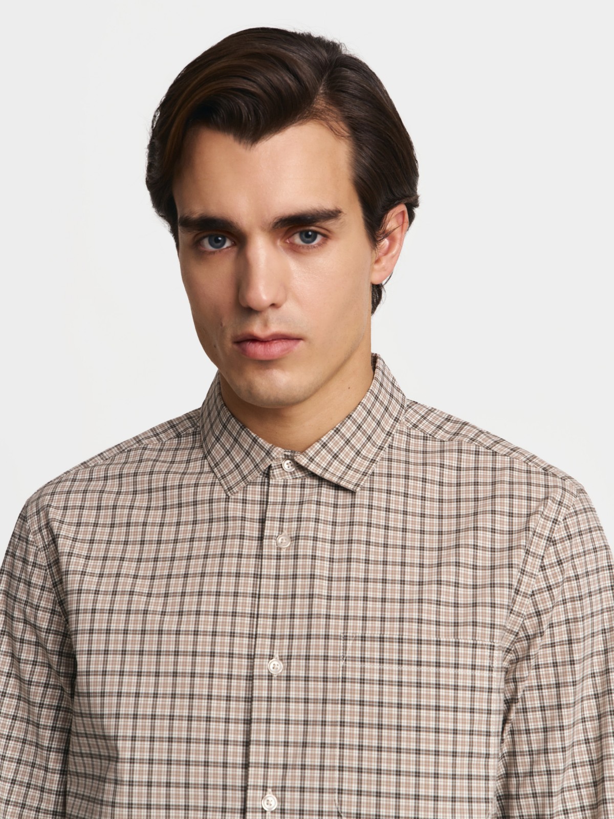 Рубашка из хлопка в клетку 