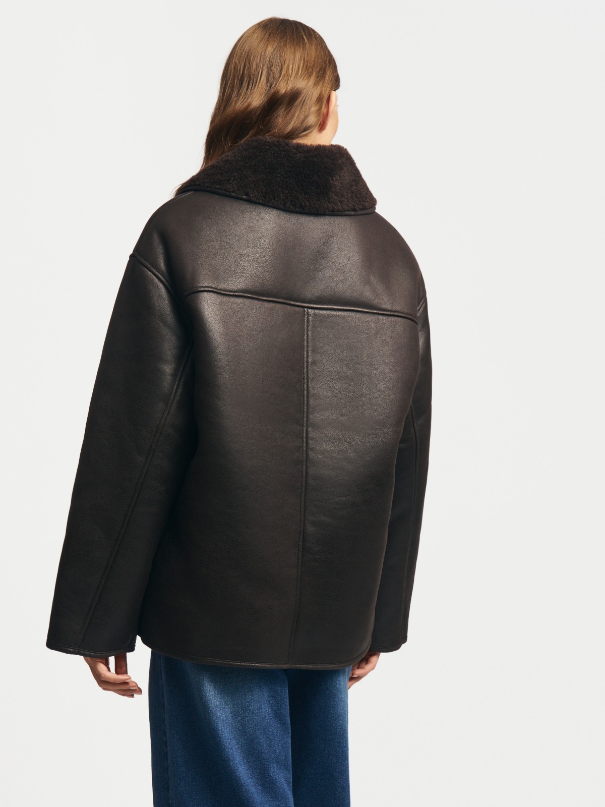 Тёплая куртка-дублёнка из экозамши с экомехом