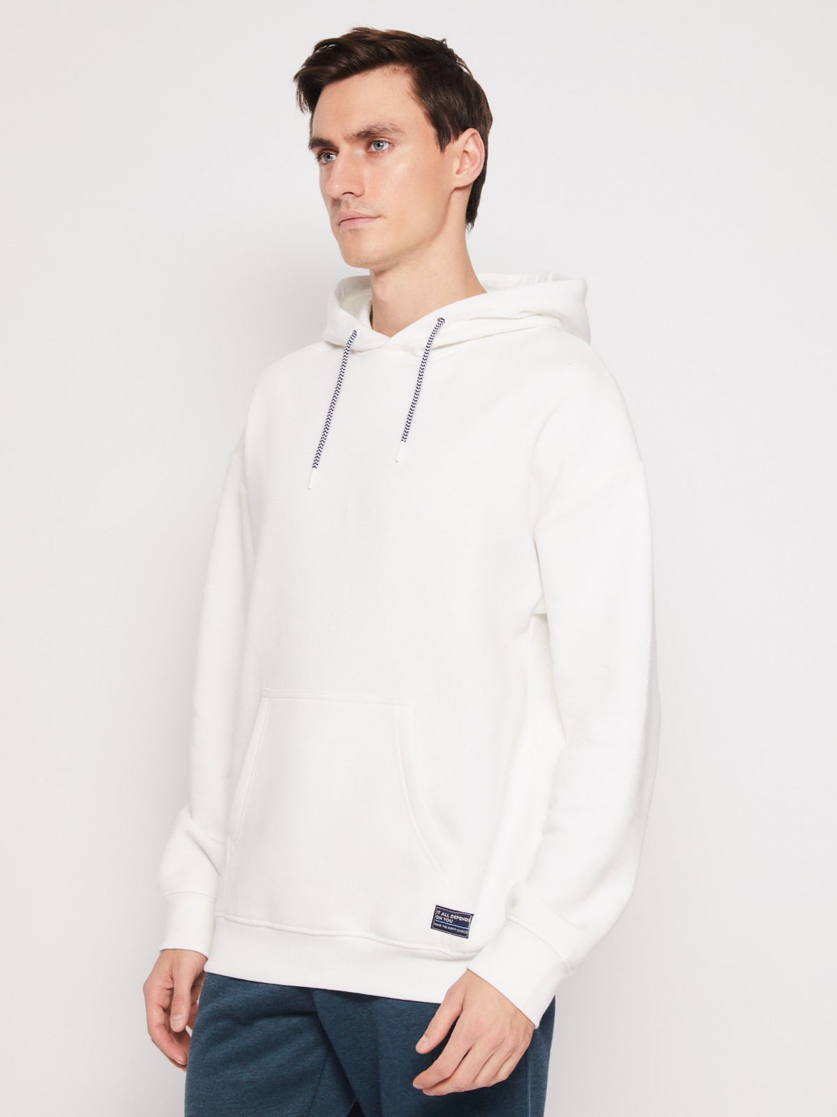 Однотонный худи