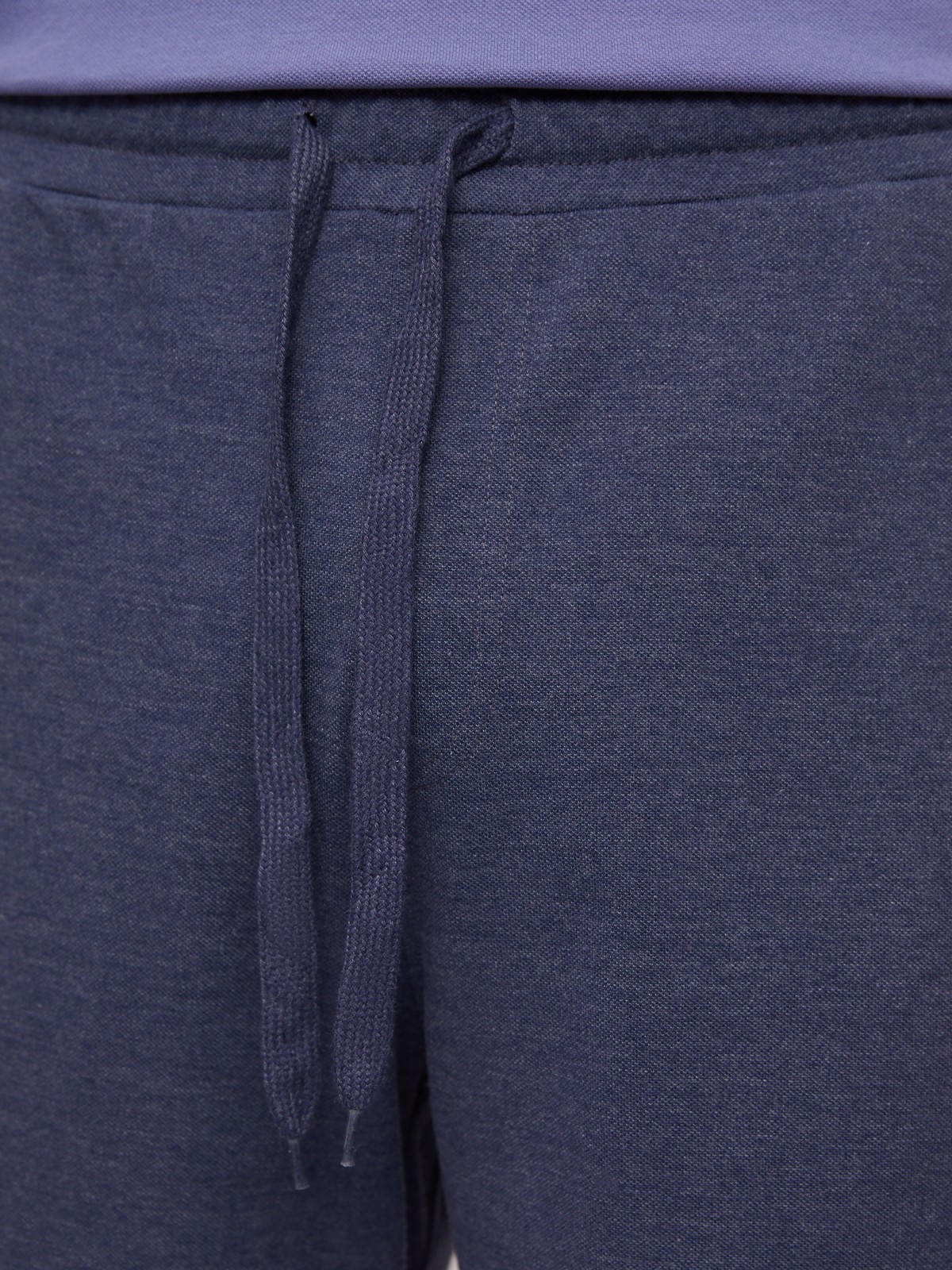Трикотажные шорты на резинке zolla 014237J75032, цвет голубой, размер S - фото 4